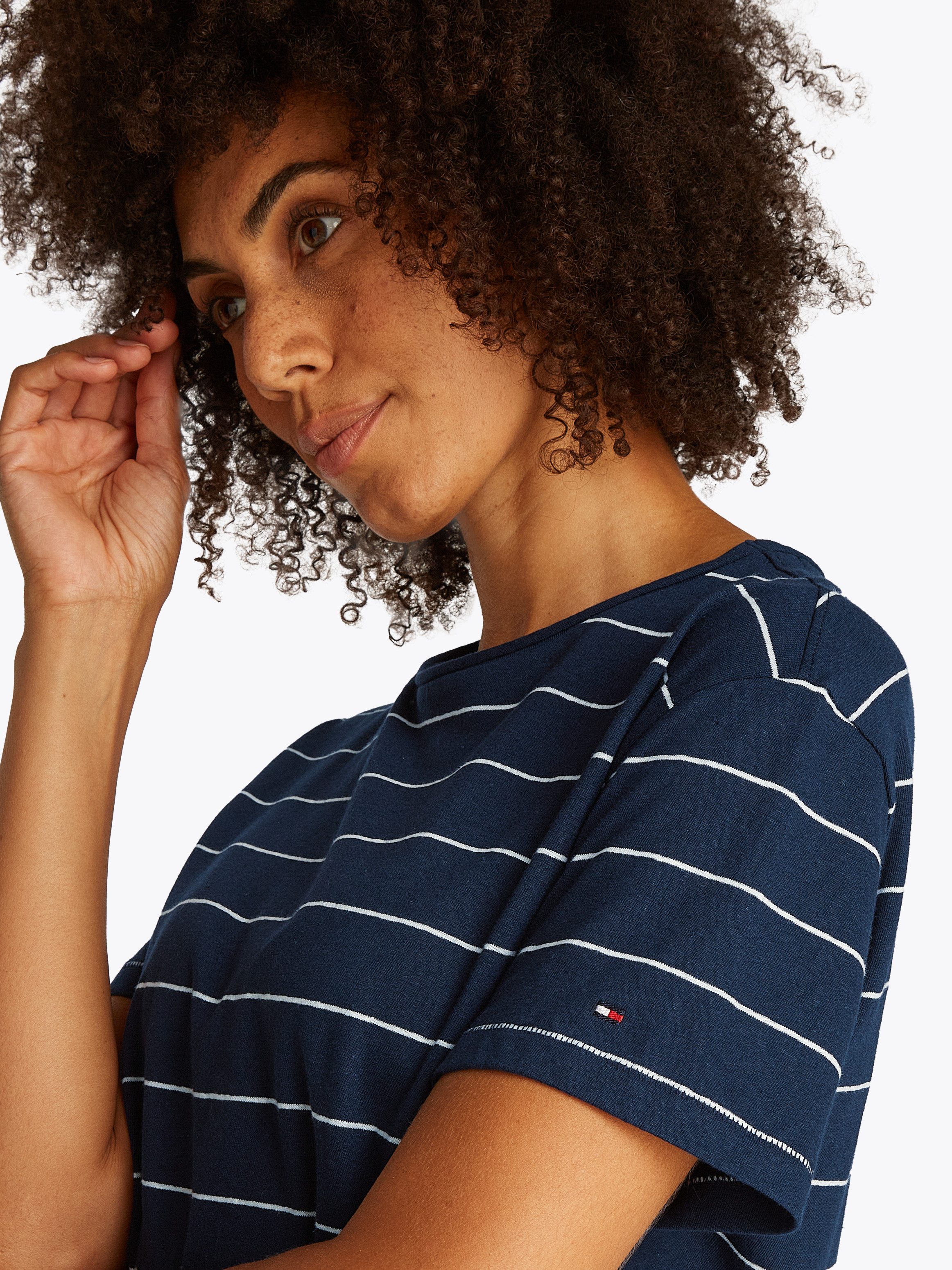 Tommy Hilfiger Kurzarmshirt MODERN CO LINEN günstig online kaufen