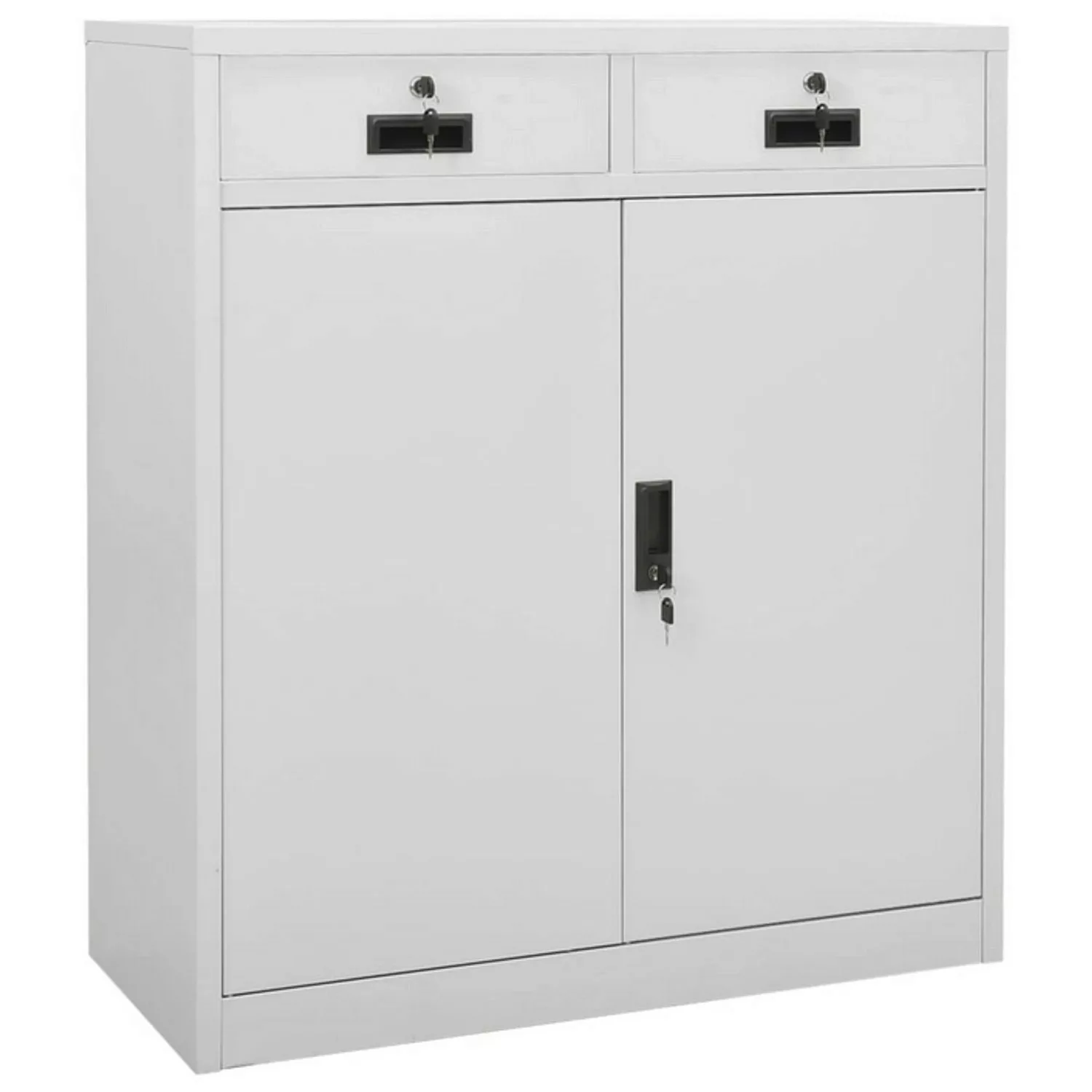 Büroschrank Hellgrau 90x40x102 Cm Stahl günstig online kaufen