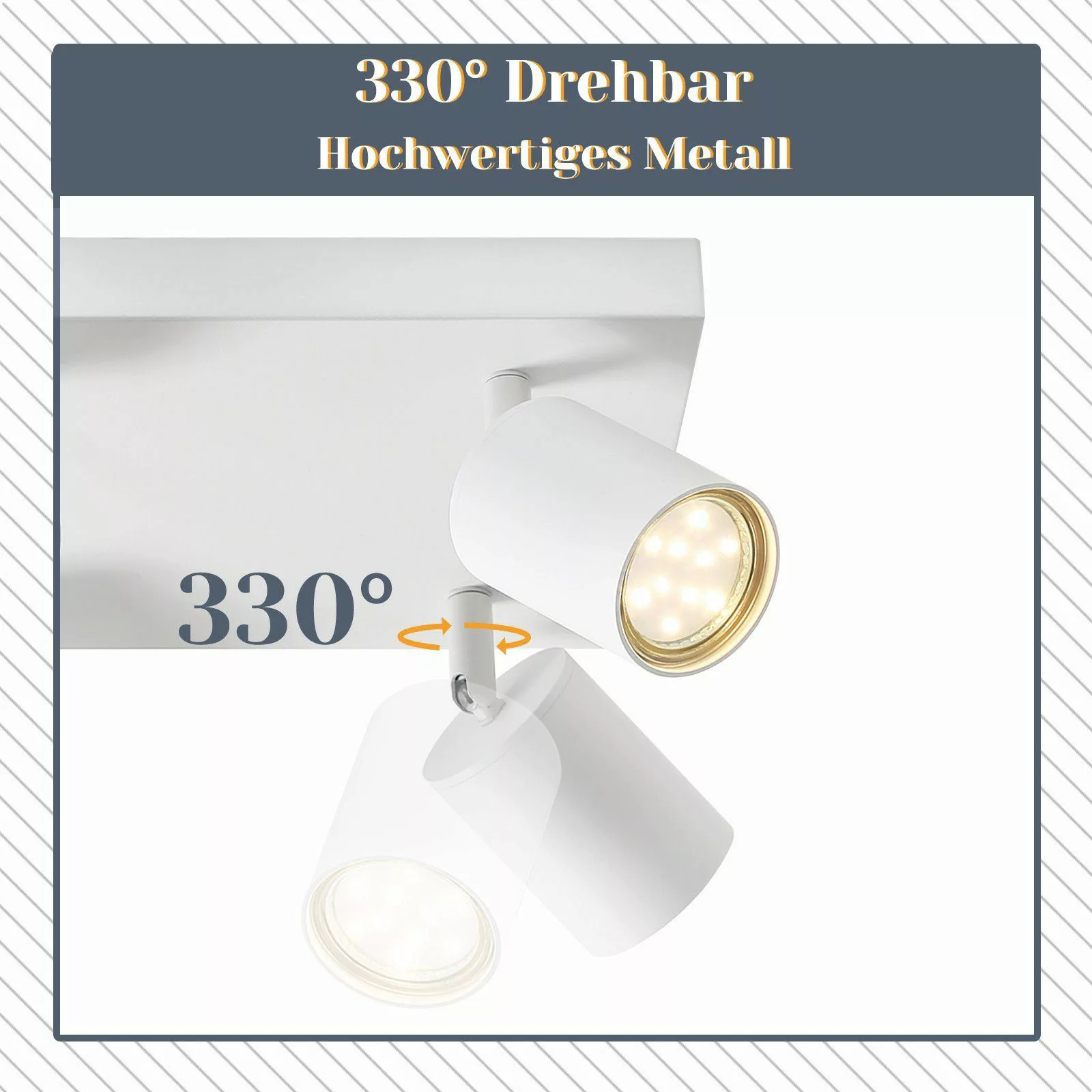 Nettlife Deckenstrahler Weiß 4/6 Flammig Deckenleuchte günstig online kaufen