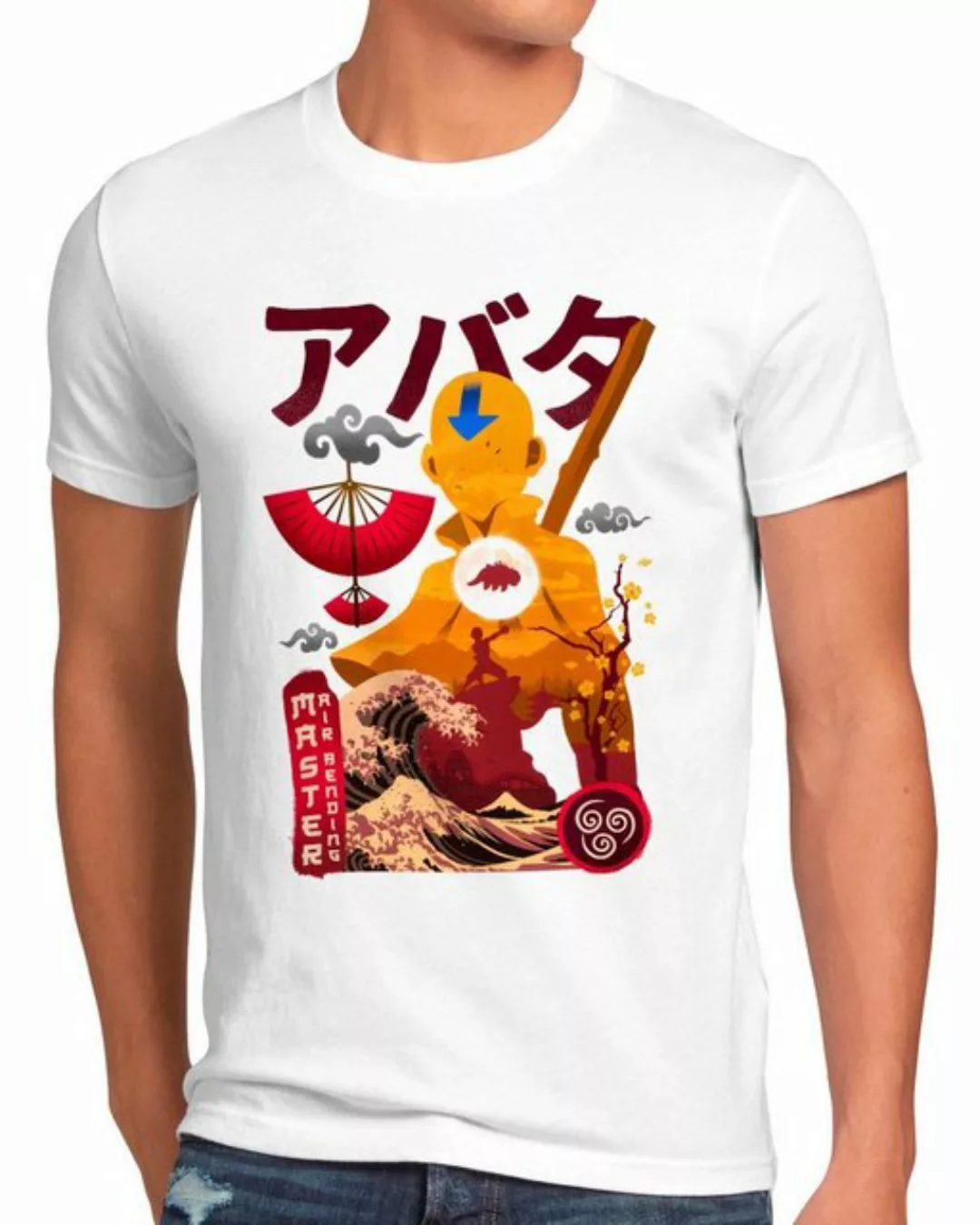 style3 T-Shirt Master Air Bending avatar anime japan last airbender günstig online kaufen