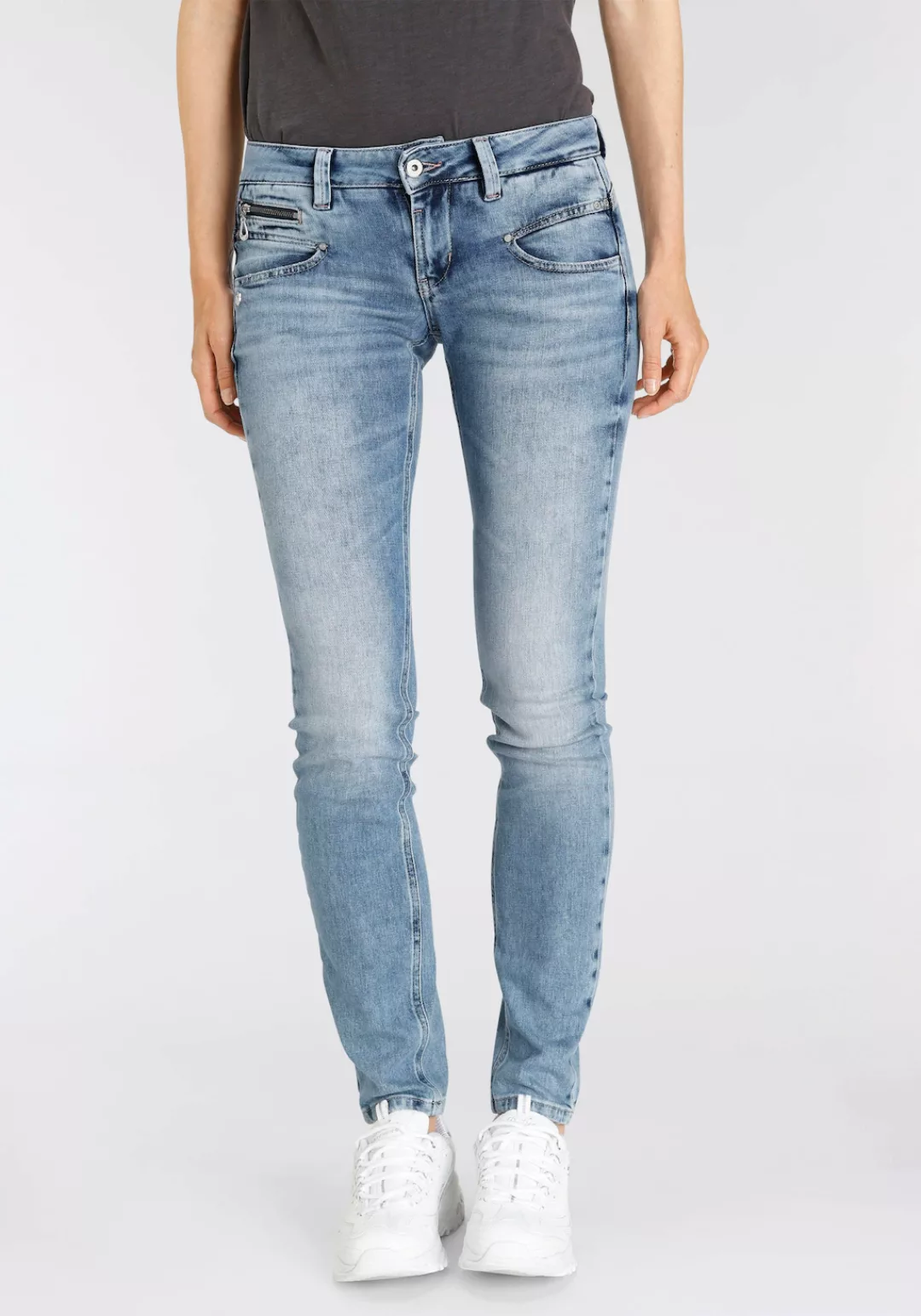 Freeman T. Porter Slim-fit-Jeans, (1 tlg.), mit coolen Deko-Features günstig online kaufen