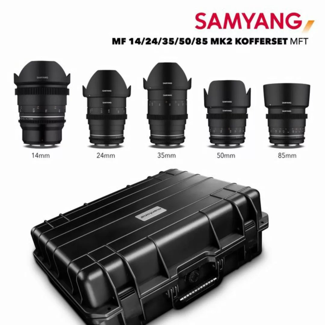 Samyang MF 14/24/35/50/85 MK2 VDSLR Koffer MFT Objektiv günstig online kaufen