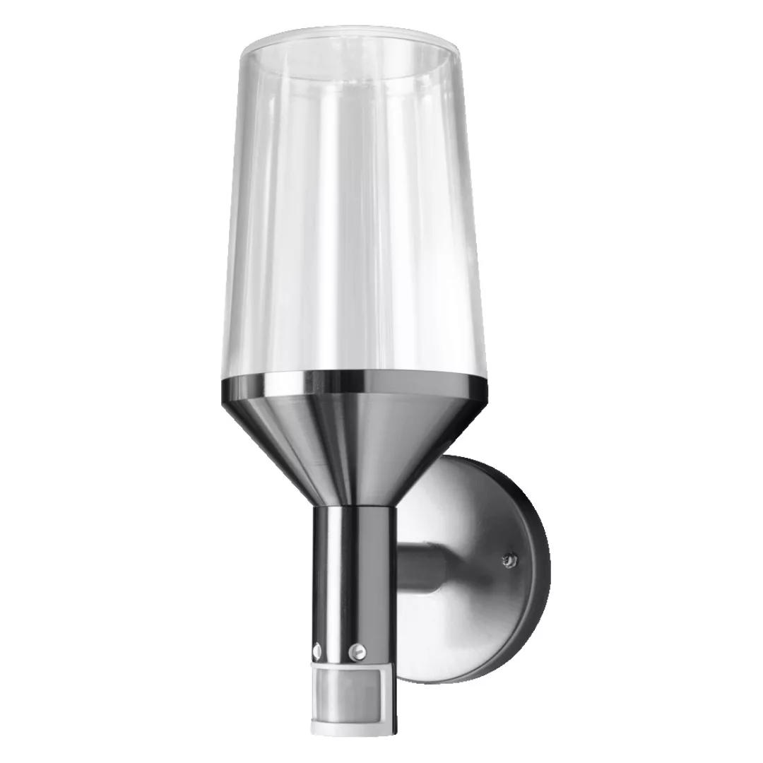 Wandleuchte Endura in Silber und Transparent E27 IP44 305mm günstig online kaufen