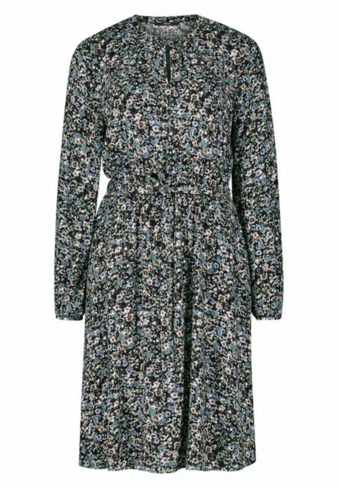 Zero Druckkleid "zero Crêpe-Kleid mit Blumenprint", Volant günstig online kaufen