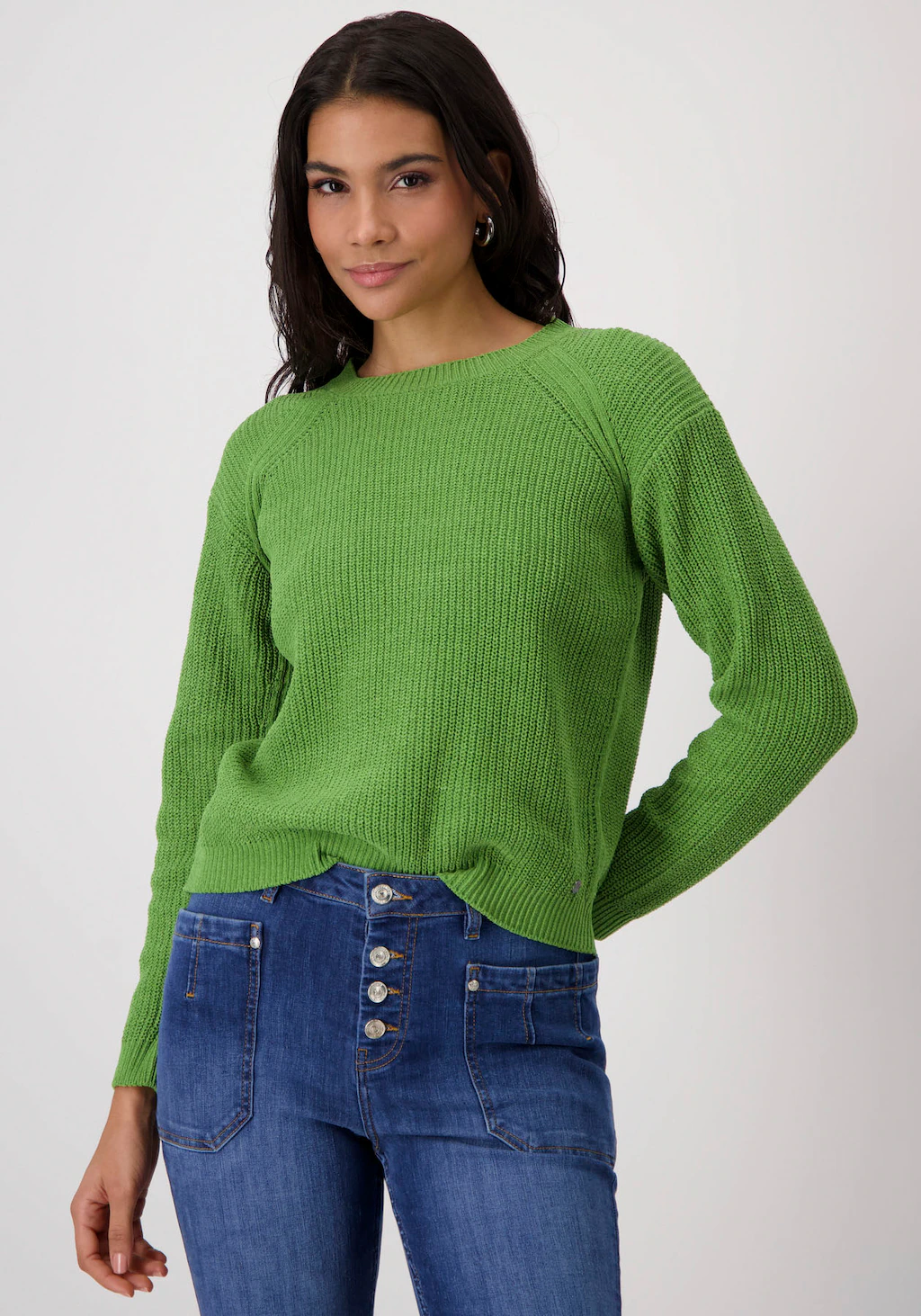 Monari Strickpullover "Pullover Sommerchenille", Mit klassischem Rundhalsau günstig online kaufen