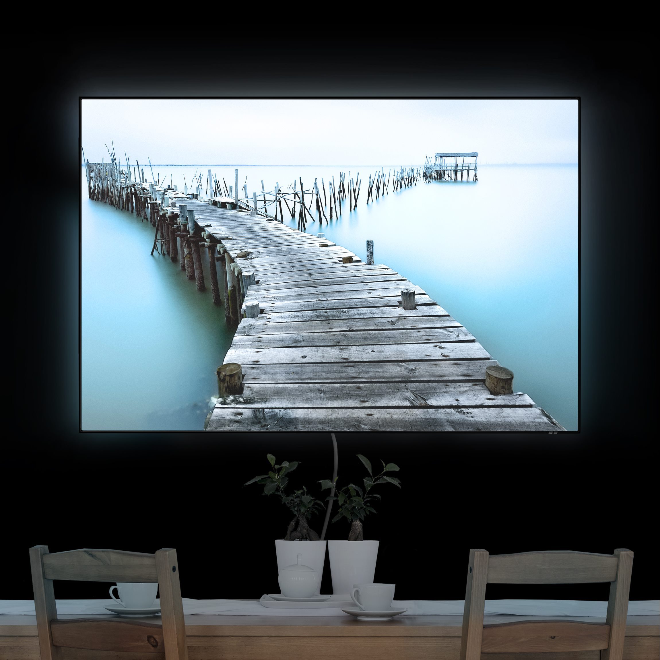 LED-Wechselbild Der Hafen von Carrasqueira günstig online kaufen