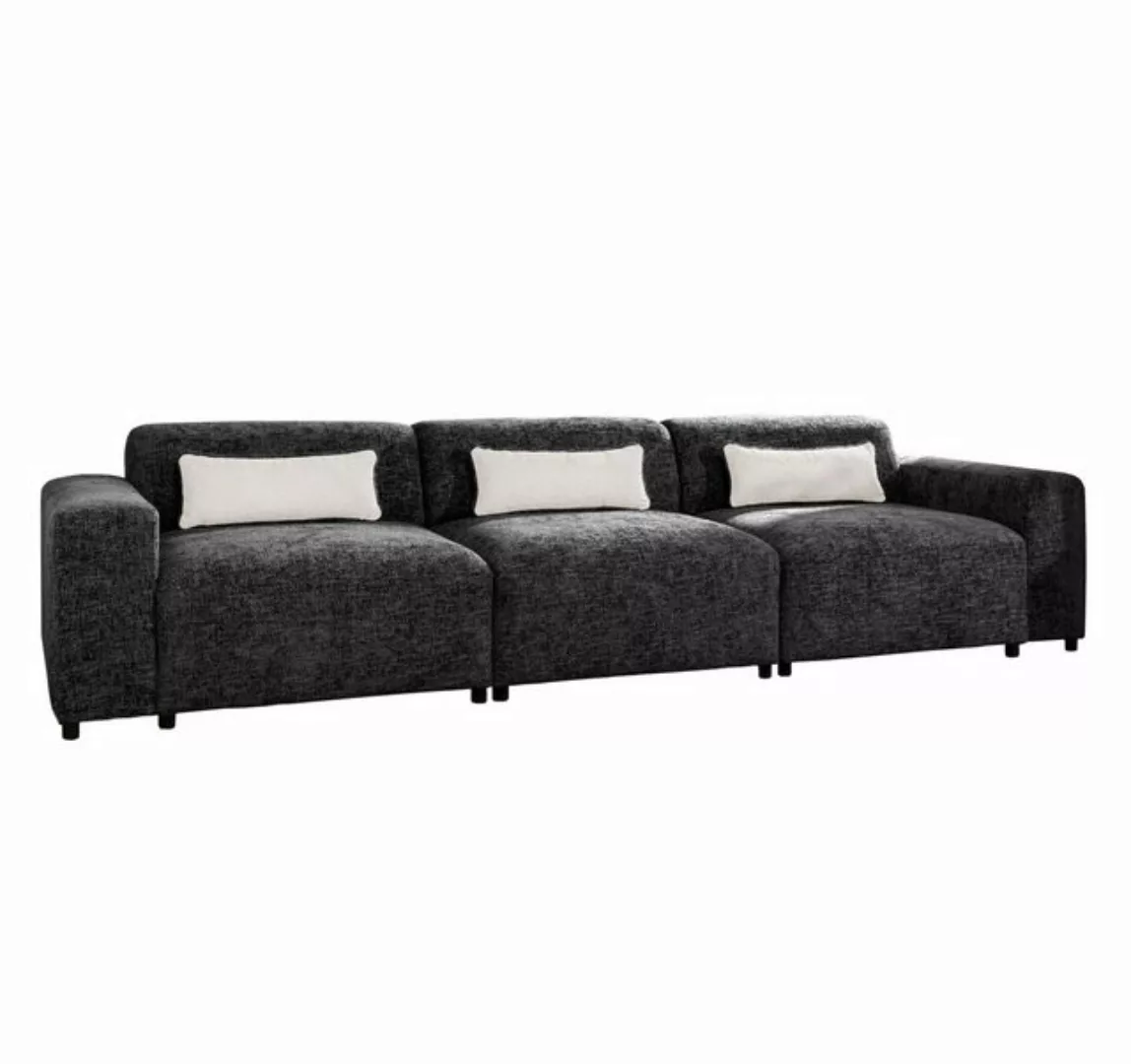 Furnix Sofa ROLIA 3-Sitzer moderne Polstercouch mit Armlehnen, mit Relaxfun günstig online kaufen