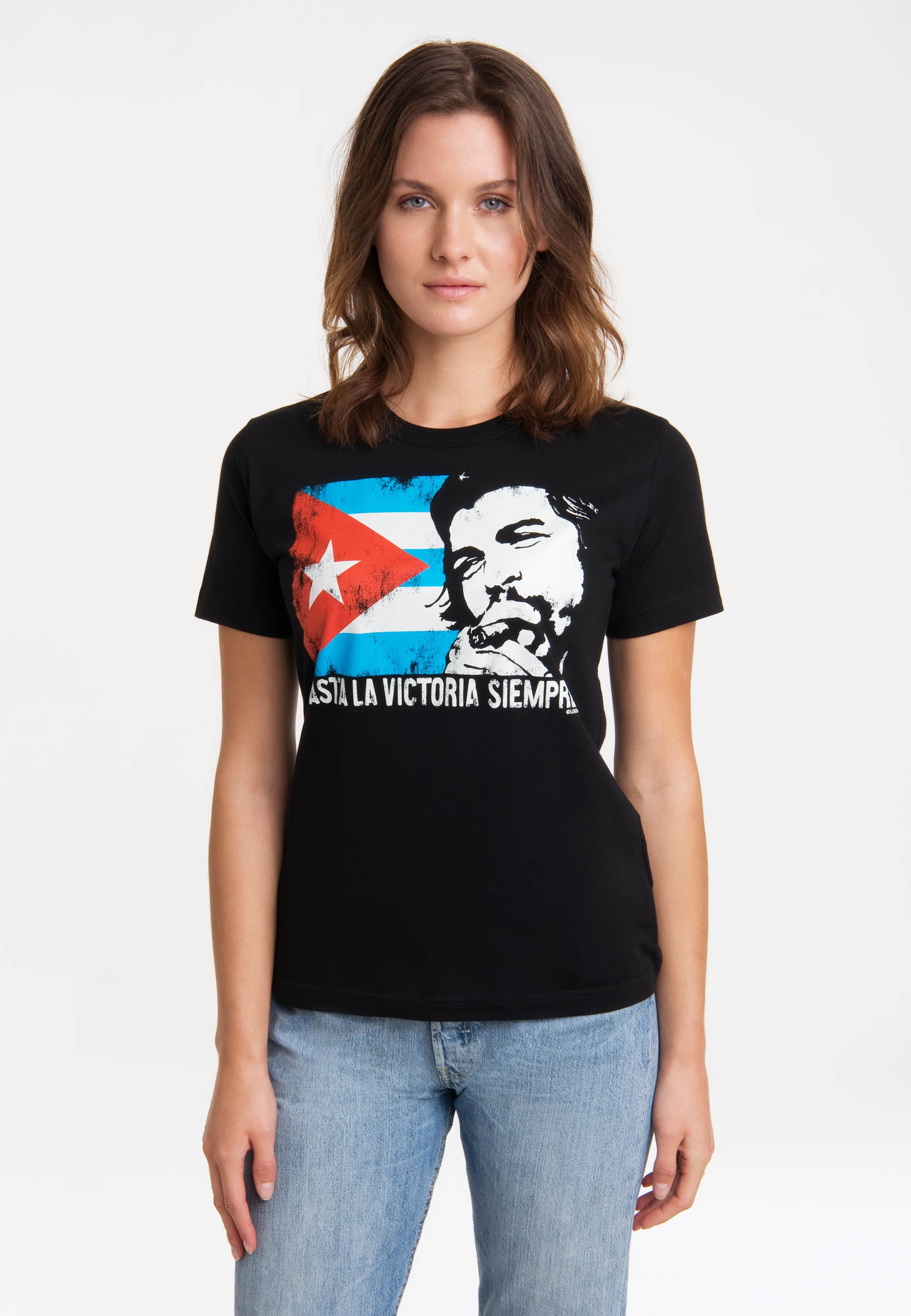 LOGOSHIRT T-Shirt "Che Guevara - Cuban Flag" günstig online kaufen