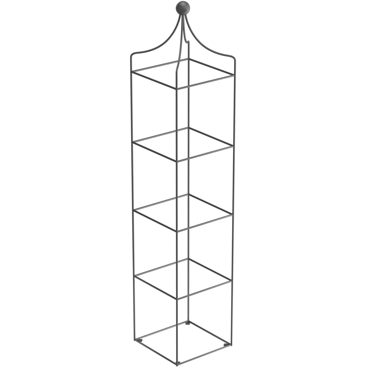ELEO Rankobelisk Catania 160 cm x 37 cm Rankhilfe in pulverbeschichtet Anth günstig online kaufen