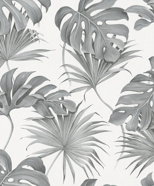 Schöner Wohnen Vliestapete 2 Floral Weiß-Grau FSC® günstig online kaufen