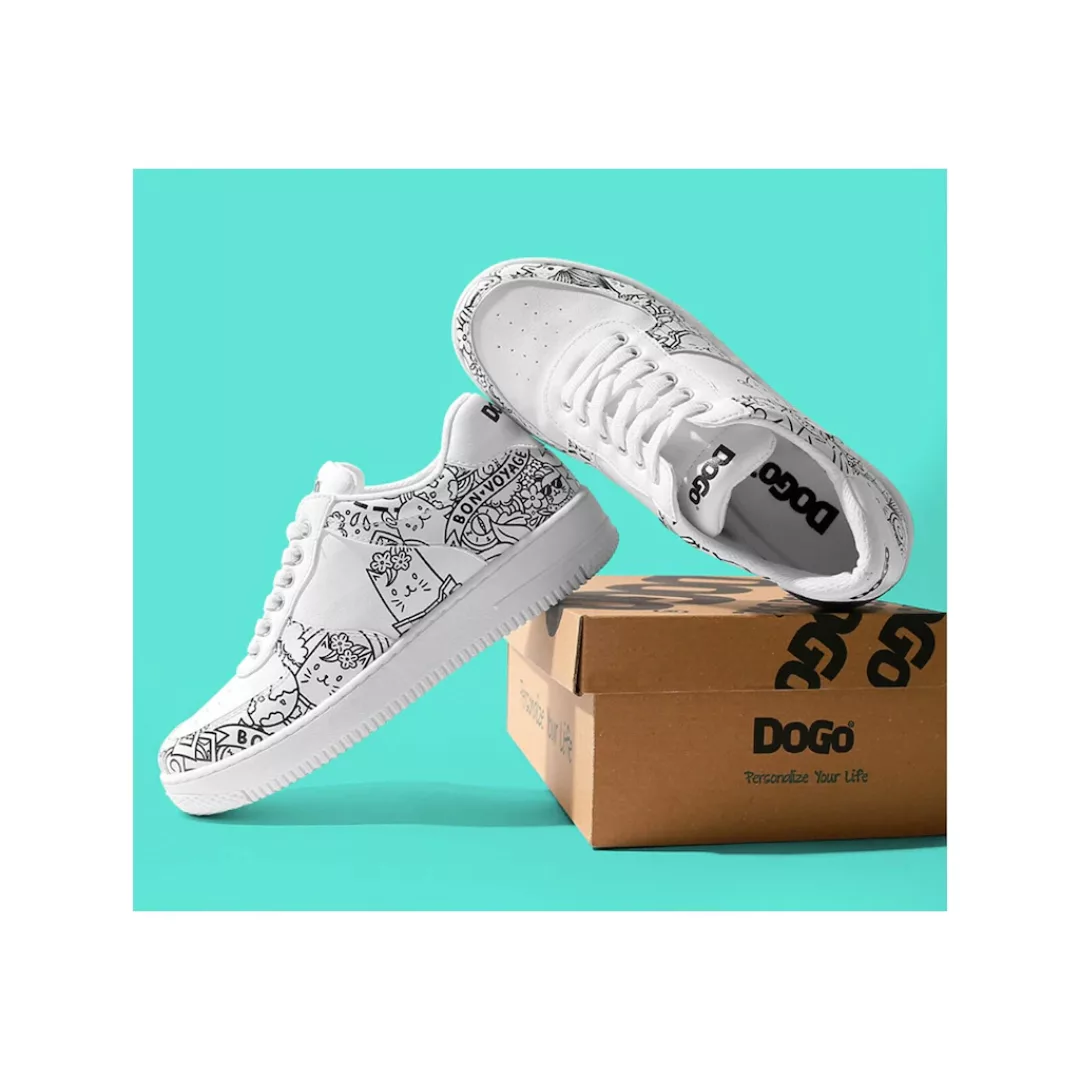 DOGO Sneaker "Damen Dice Sneakers Bon Voyage Vegan Damen Sneaker / Female", günstig online kaufen