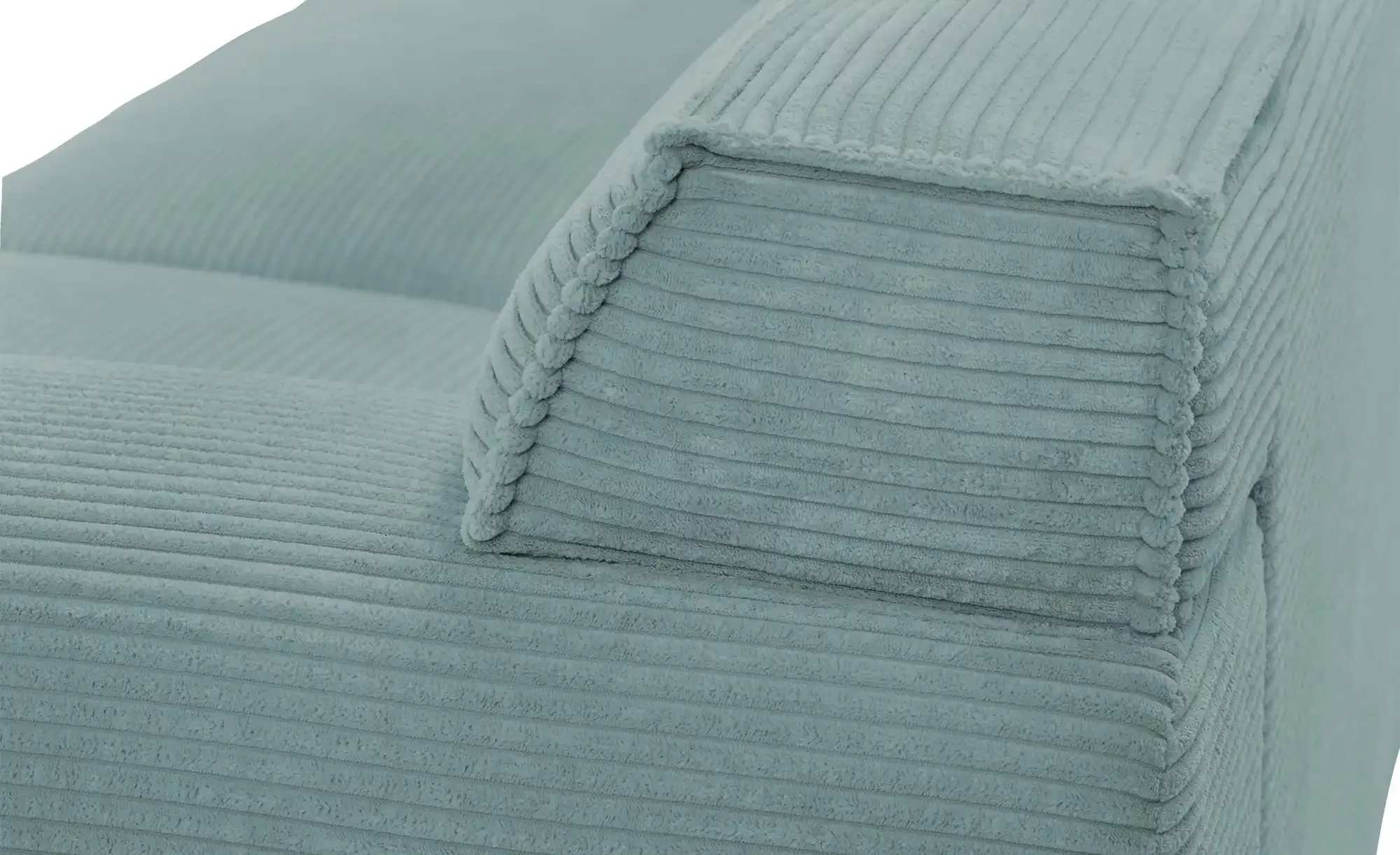 SOHO Ecksofa Cord Aquablau Trenisha ¦ blau ¦ Maße (cm): B: 301 H: 74 T: 160 günstig online kaufen