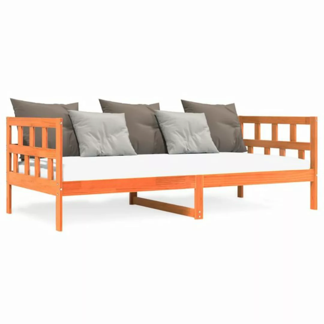 vidaXL Gästebett vidaXL Gästebett Tagesbett Wachsbraun 90x190 cm Massivholz günstig online kaufen