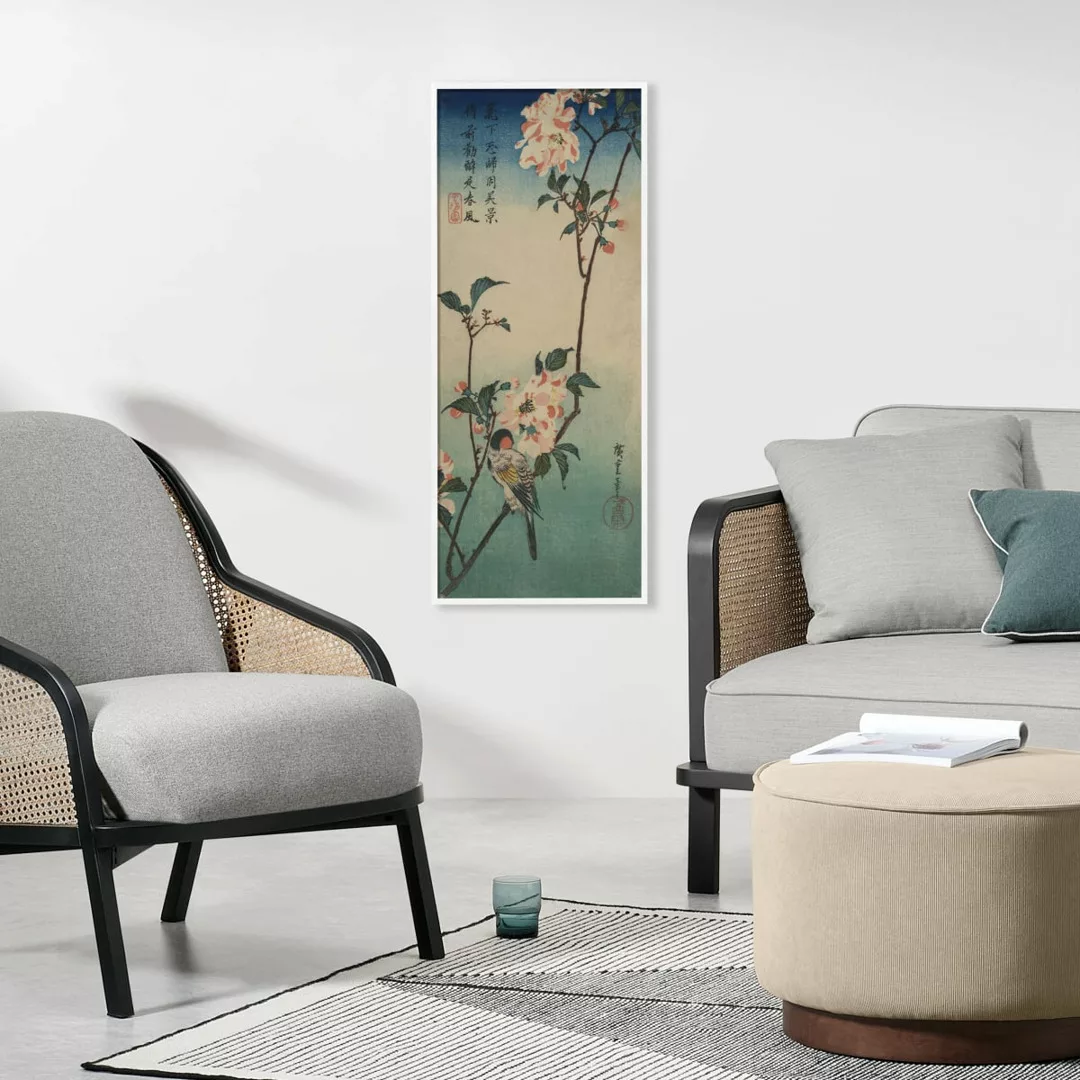 Vintage Blossom Bird gerahmter Kunstdruck (34 x 85 cm) - MADE.com günstig online kaufen