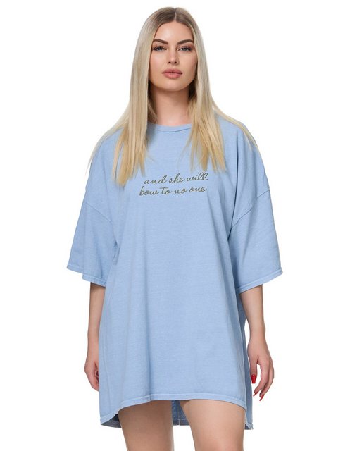 Worldclassca T-Shirt Worldclassca Oversized Print SHE WILL T-Shirt lang Som günstig online kaufen