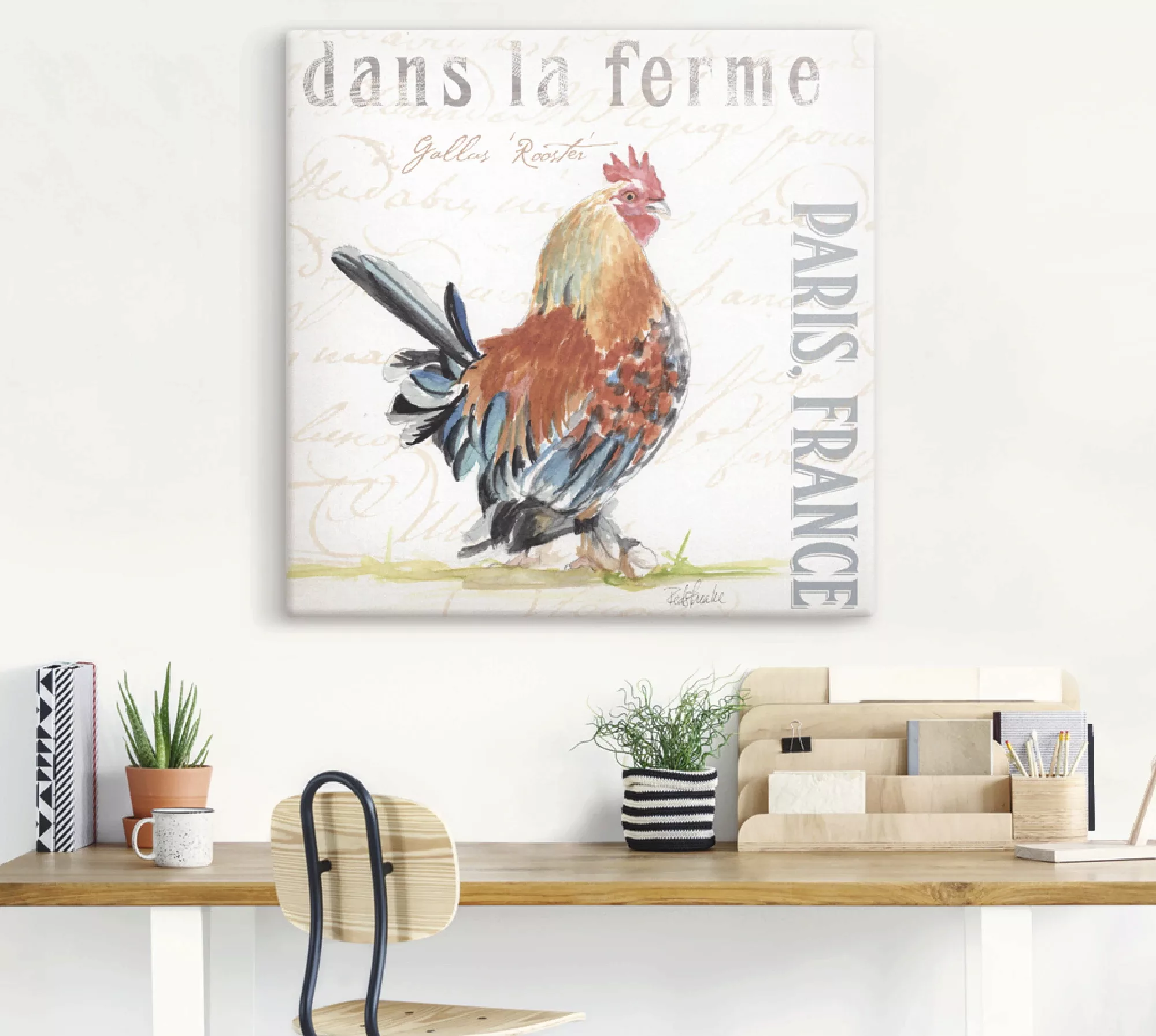 Artland Leinwandbild "Die Farm II", Haustiere, (1 St.) günstig online kaufen