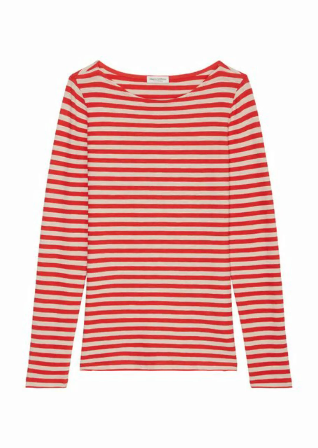 Marc O'Polo Shirtbluse T-shirt, long sleeve, boat neck, st günstig online kaufen