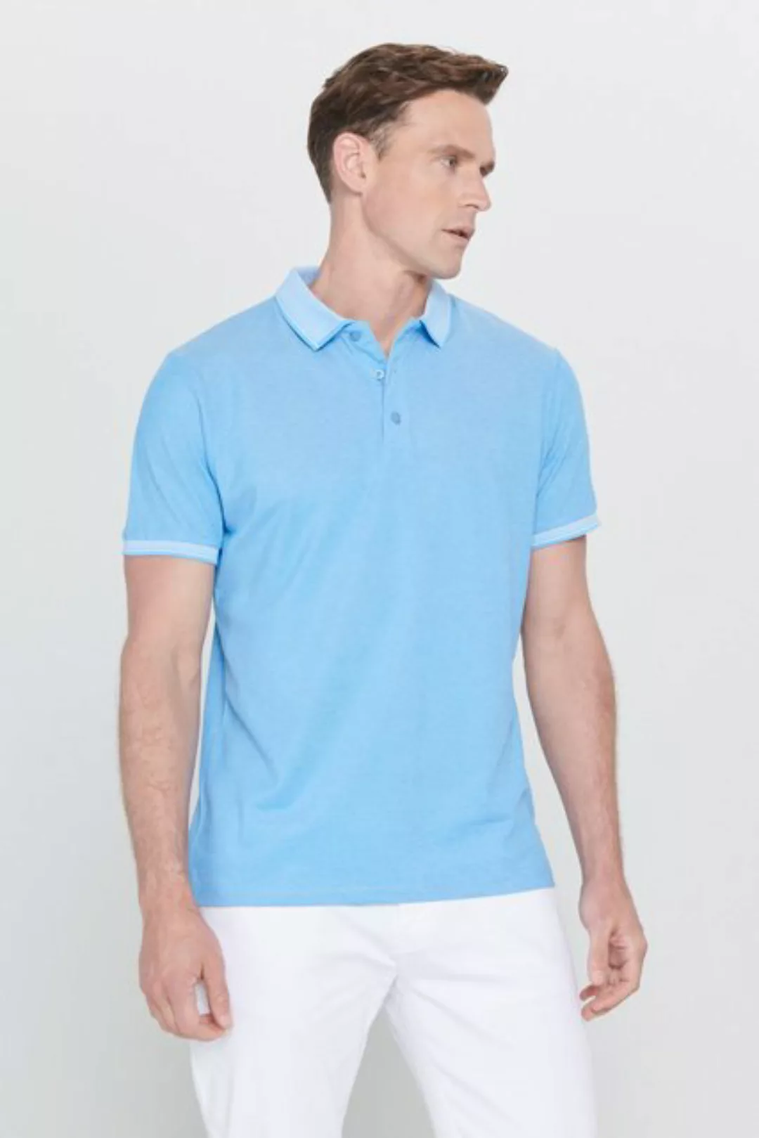 AC&Co Poloshirt AC&CO Poloshirt Männlich Slim Fit günstig online kaufen