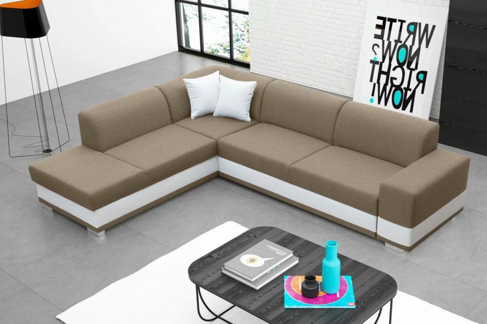 ALTDECOR Ecksofa DRAKO, Couch mit Schlaffunktion, Wohnzimmer - Wohnlandscha günstig online kaufen