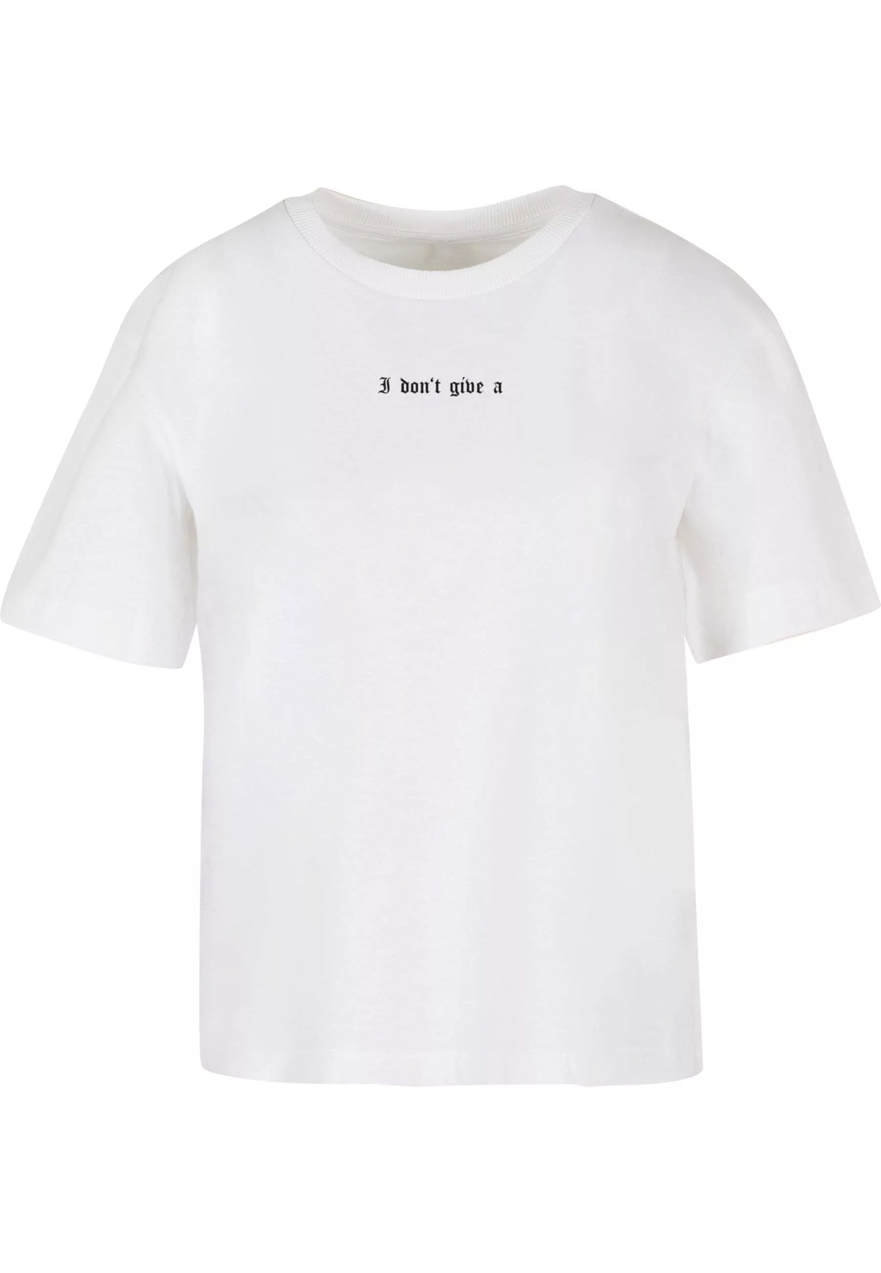 Miss Tee Kurzarmshirt "Miss Tee Damen I Dont Give A F Tee" günstig online kaufen