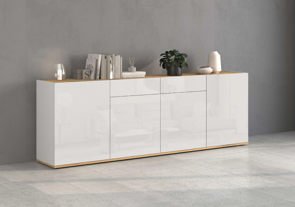 INOSIGN Sideboard "GARDA Sideboard,Kommode, Schrank, Kredenz Grifflos mit P günstig online kaufen