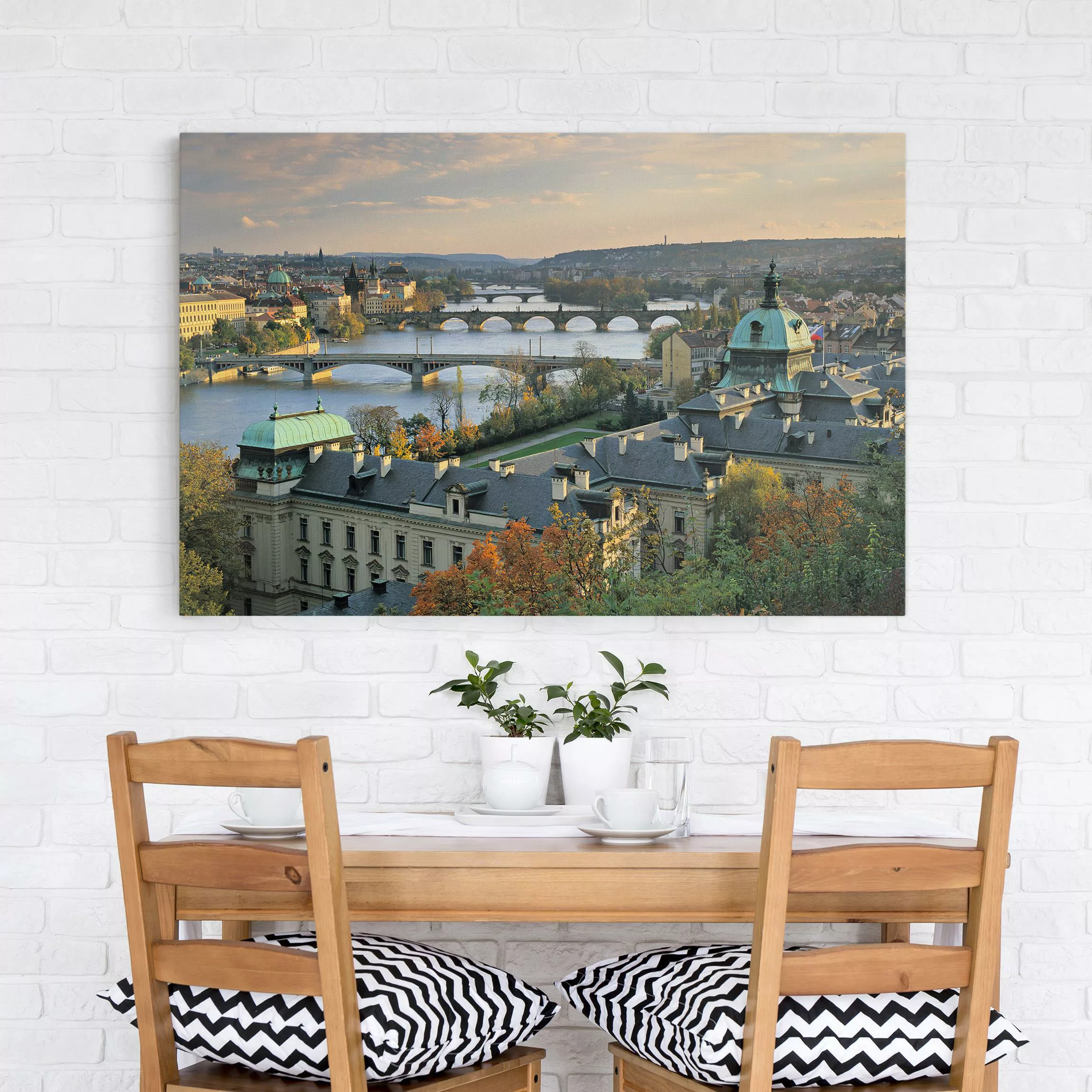 Leinwandbild Architektur & Skyline - Querformat Prag günstig online kaufen