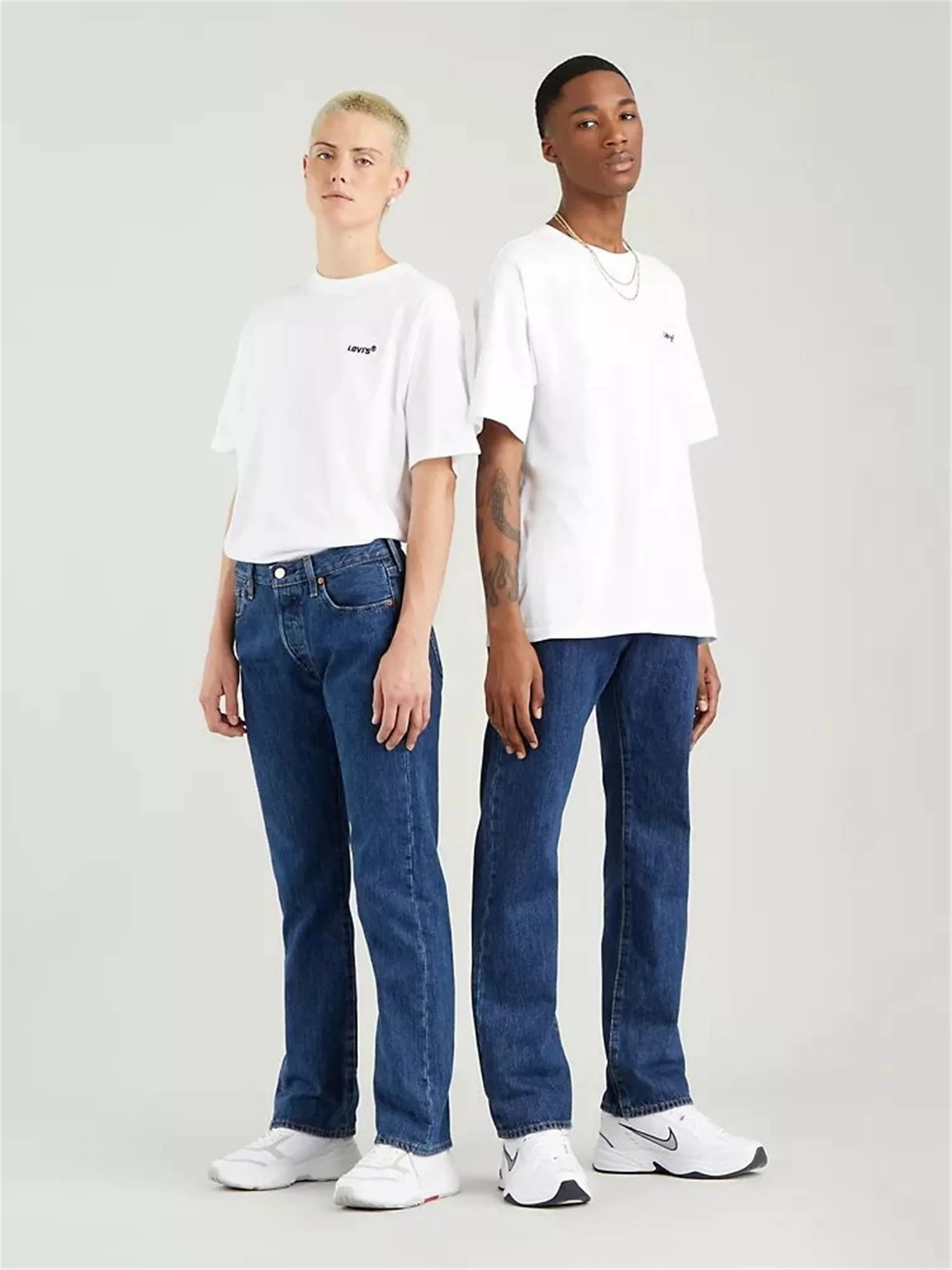 Levi's® 501® Jeans - Regular Straight Fit - Stonewash - Onewash - Marlon Wa günstig online kaufen