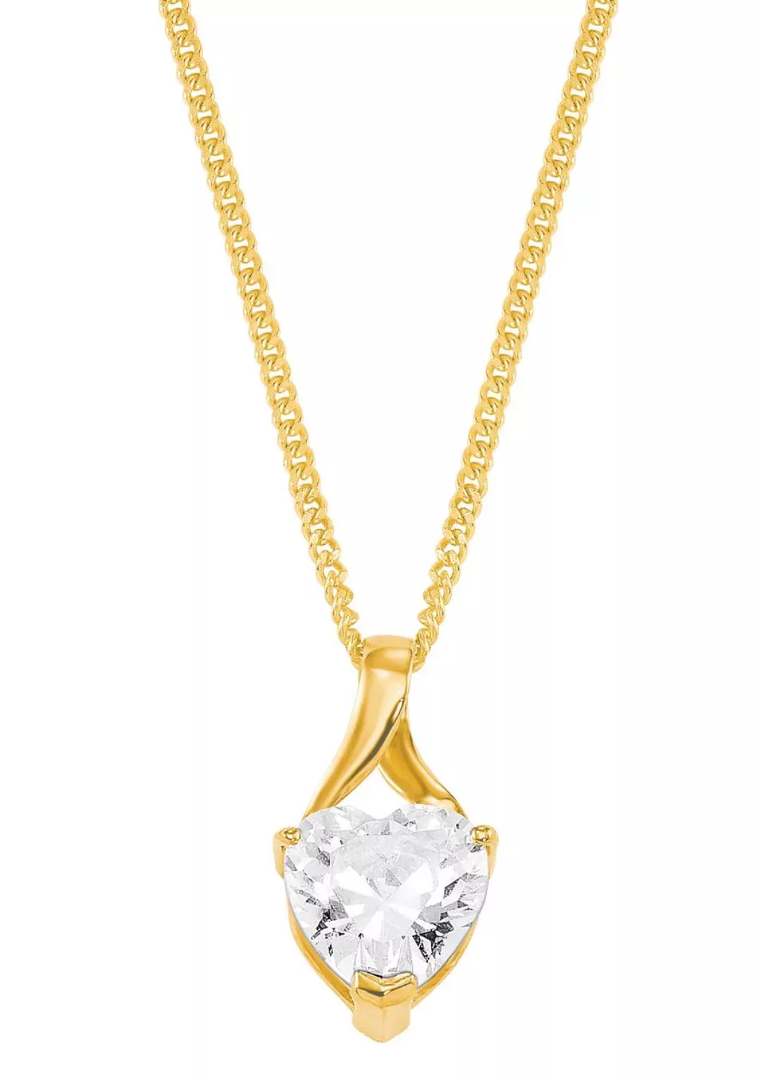 Amor Kette mit Anhänger "Schmuck Geschenk Halskette Herz LIEBE 2014209 Gold günstig online kaufen