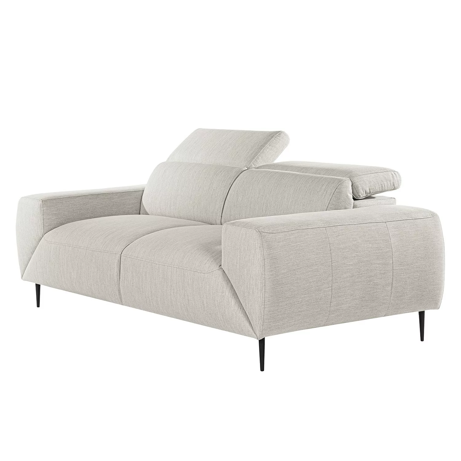 home24 Norrwood Sofa Toolo 2,5-Sitzer Hellgrau Webstoff 214x74x108 cm günstig online kaufen