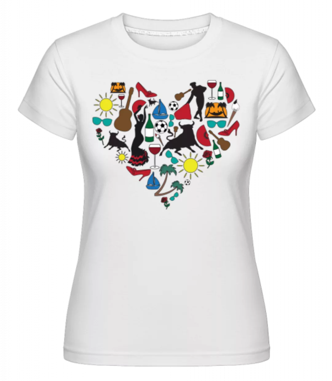Herz Spanien · Shirtinator Frauen T-Shirt günstig online kaufen