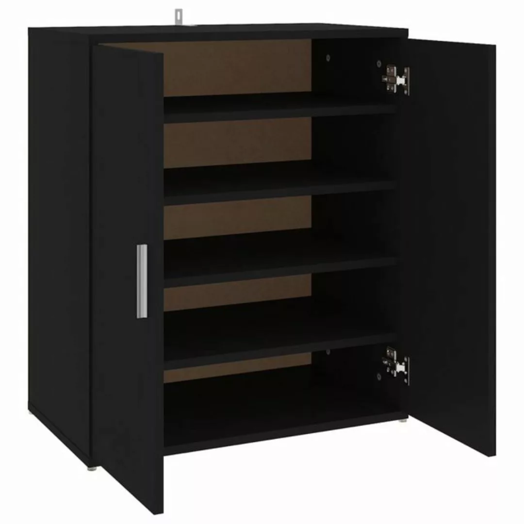 furnicato Schuhschrank Schwarz 60x35x70 cm Holzwerkstoff günstig online kaufen