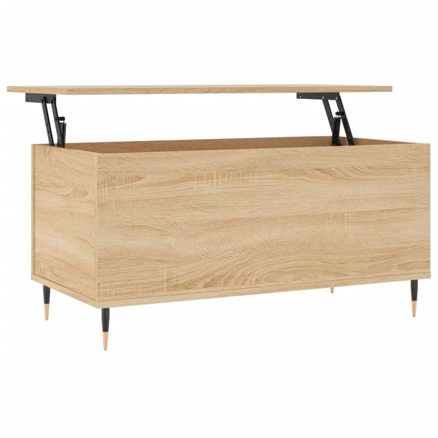 vidaXL Couchtisch Sonoma-Eiche 90x44,5x45 cm Holzwerkstoff Modell 5 günstig online kaufen