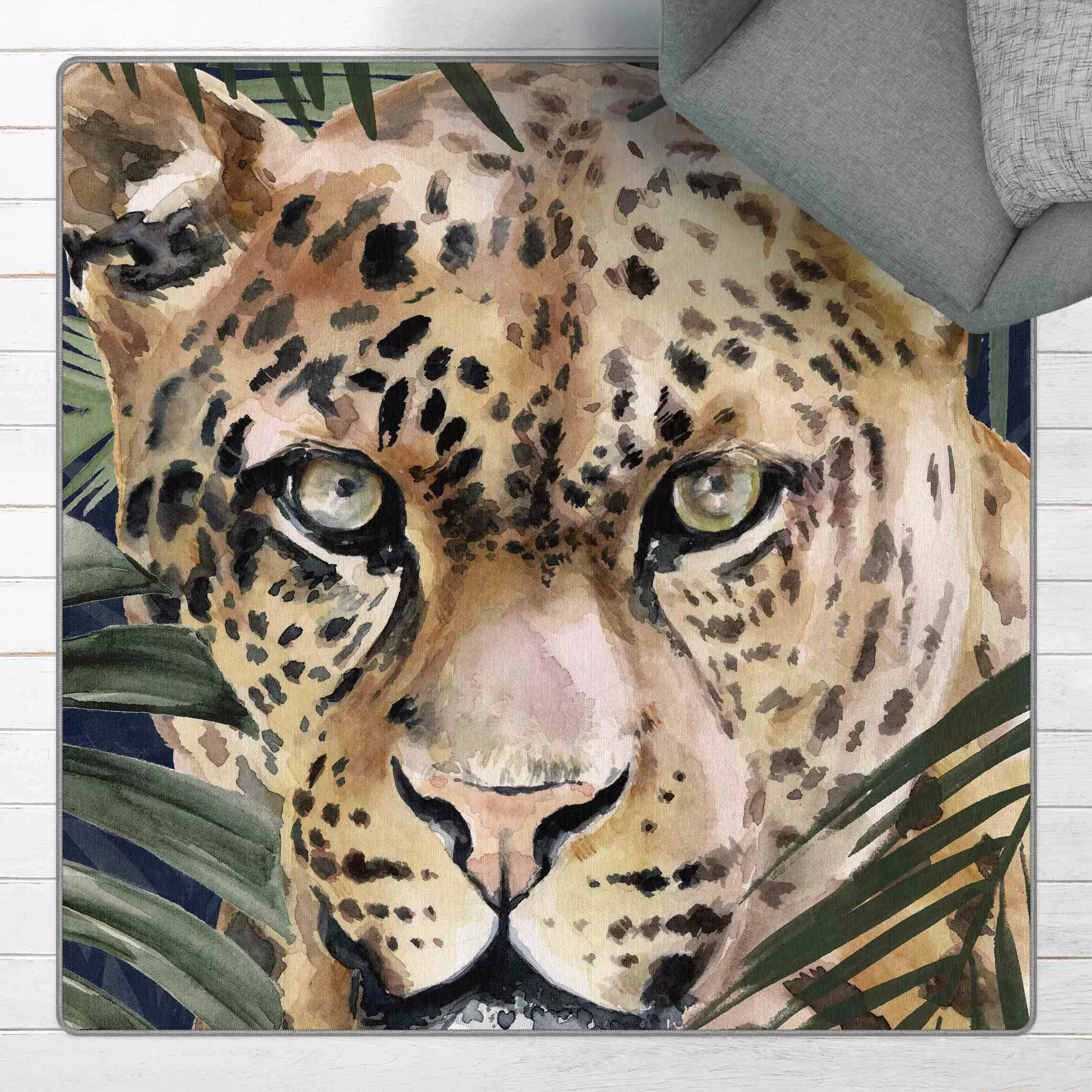 Teppich Leopard im Dschungel günstig online kaufen