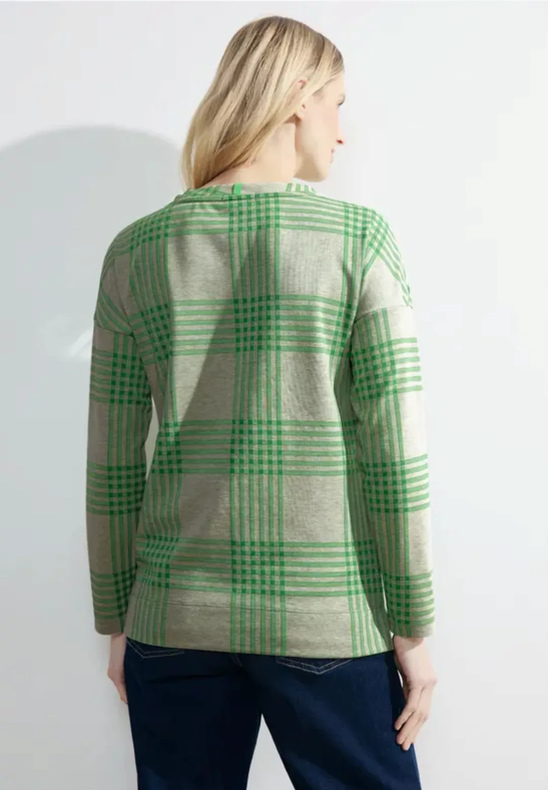 Cecil Shirtbluse TOS Melange Check Shirt günstig online kaufen