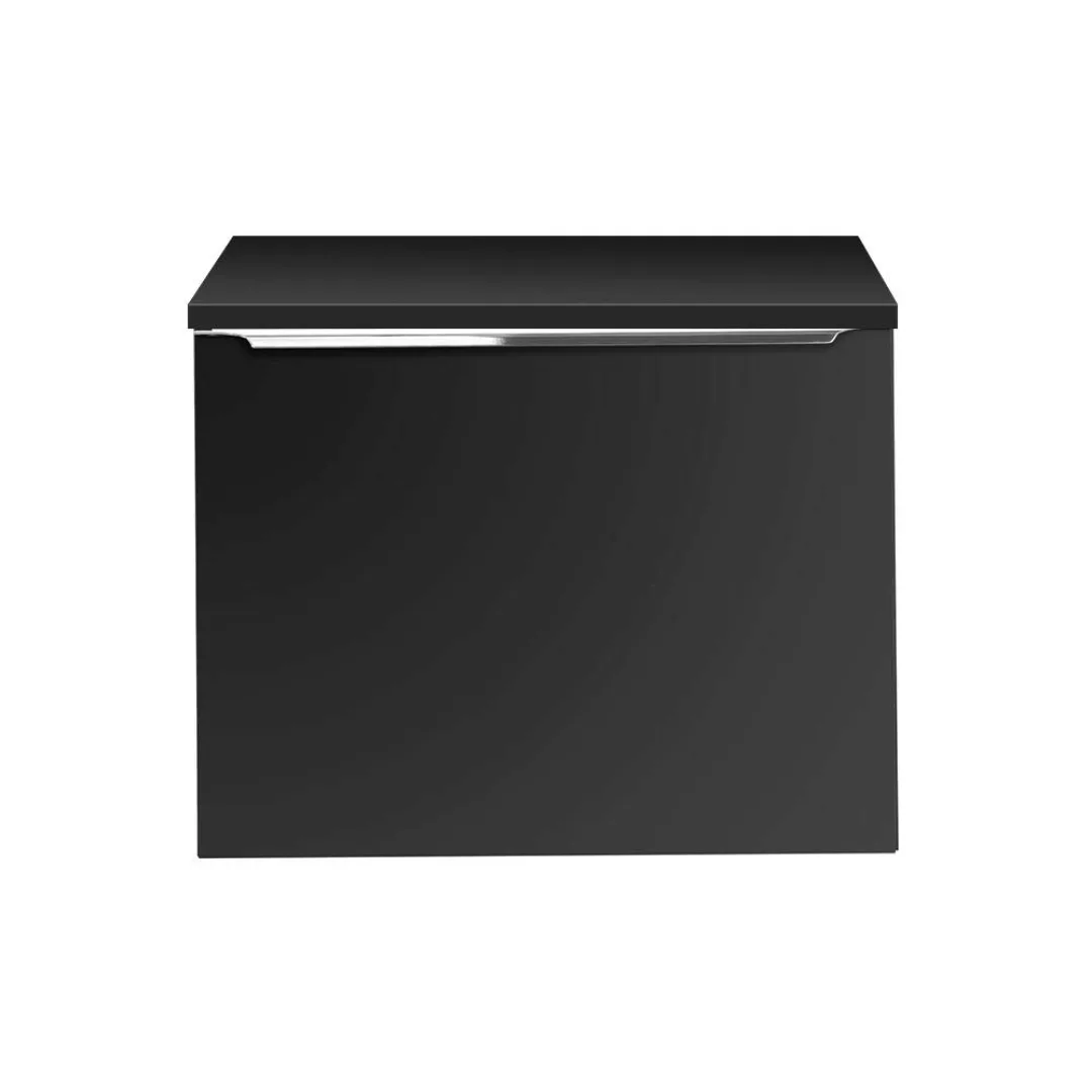 Waschtischunterschrank 60cm, schwarz matt, PUEBLA-56-BLACK günstig online kaufen