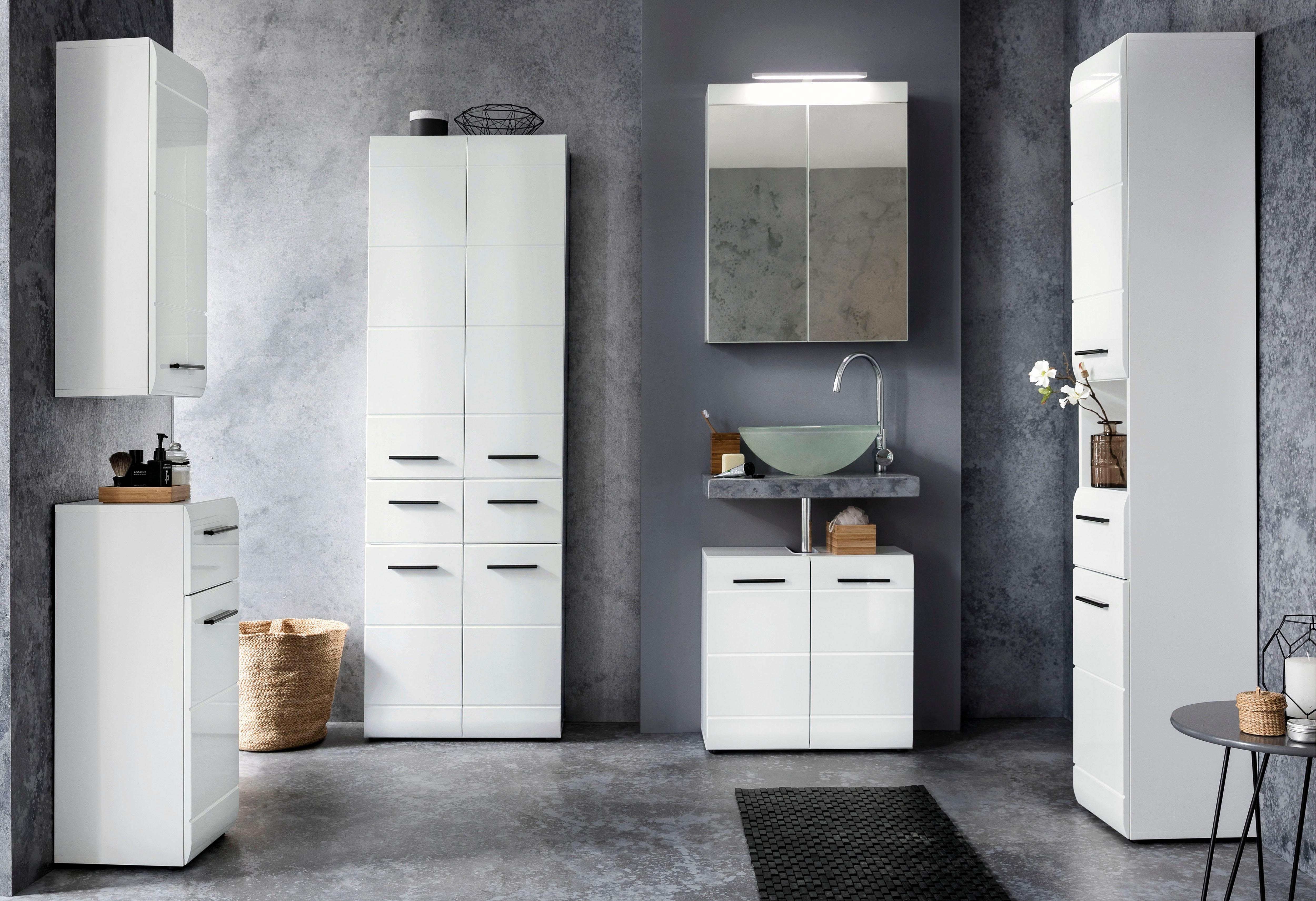 welltime Waschbeckenunterschrank "Sovana", Waschtisch mit verstellbarem Fac günstig online kaufen