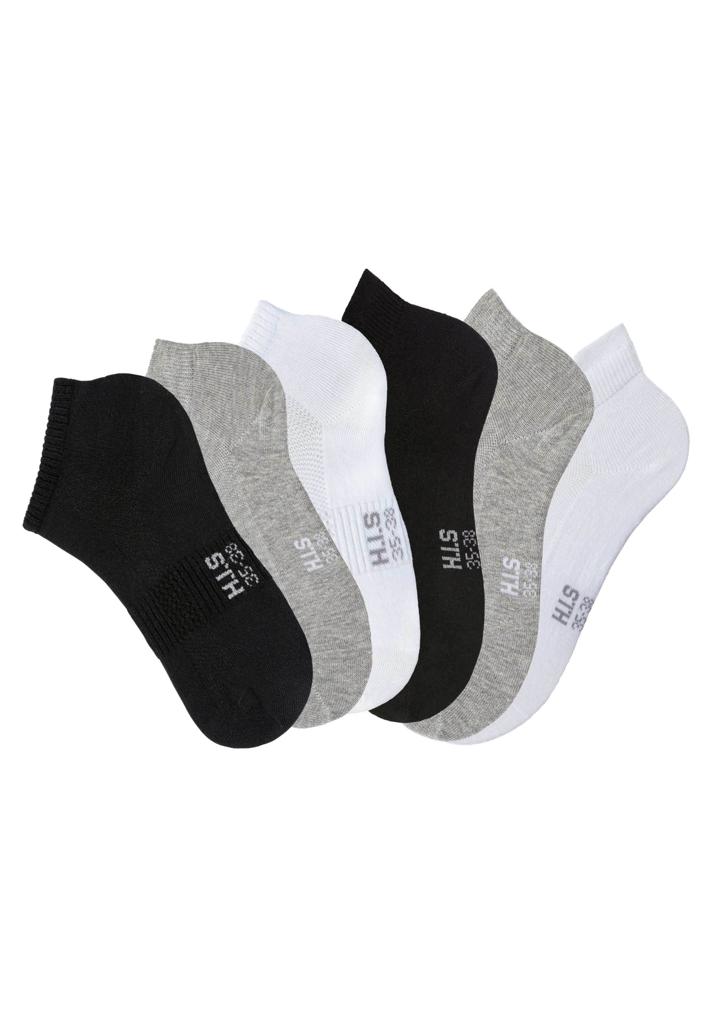 H.I.S Sportsocken, (Packung, 6 Paar), Kurzsocken und Sneakersocken in einem günstig online kaufen
