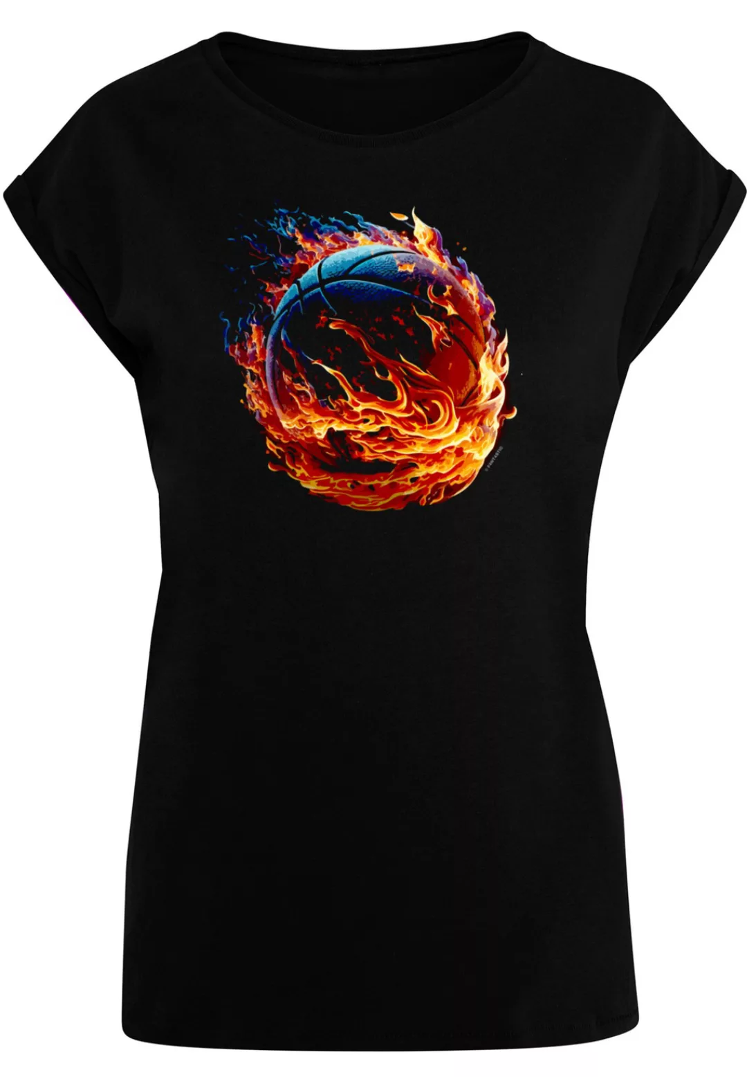 F4NT4STIC T-Shirt "Basketball On Fire Sport SHORT SLEEVE", Print günstig online kaufen