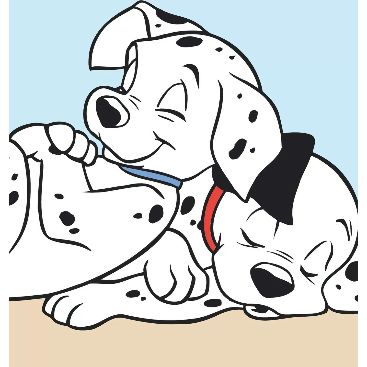 Komar Wandbild 101 Dalmatian Cuddle 50 x 70 cm günstig online kaufen