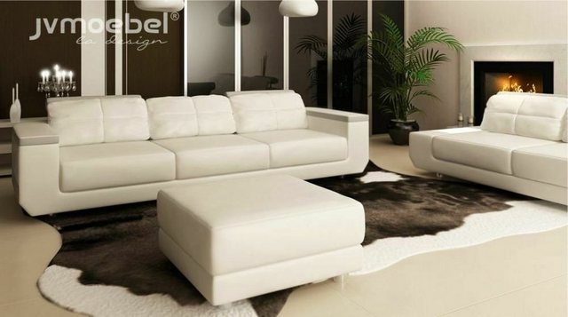 JVmoebel Sofa Luxus 3 Sitzer Couch Polster Möbel Sofa Leder Polsterstoff, M günstig online kaufen