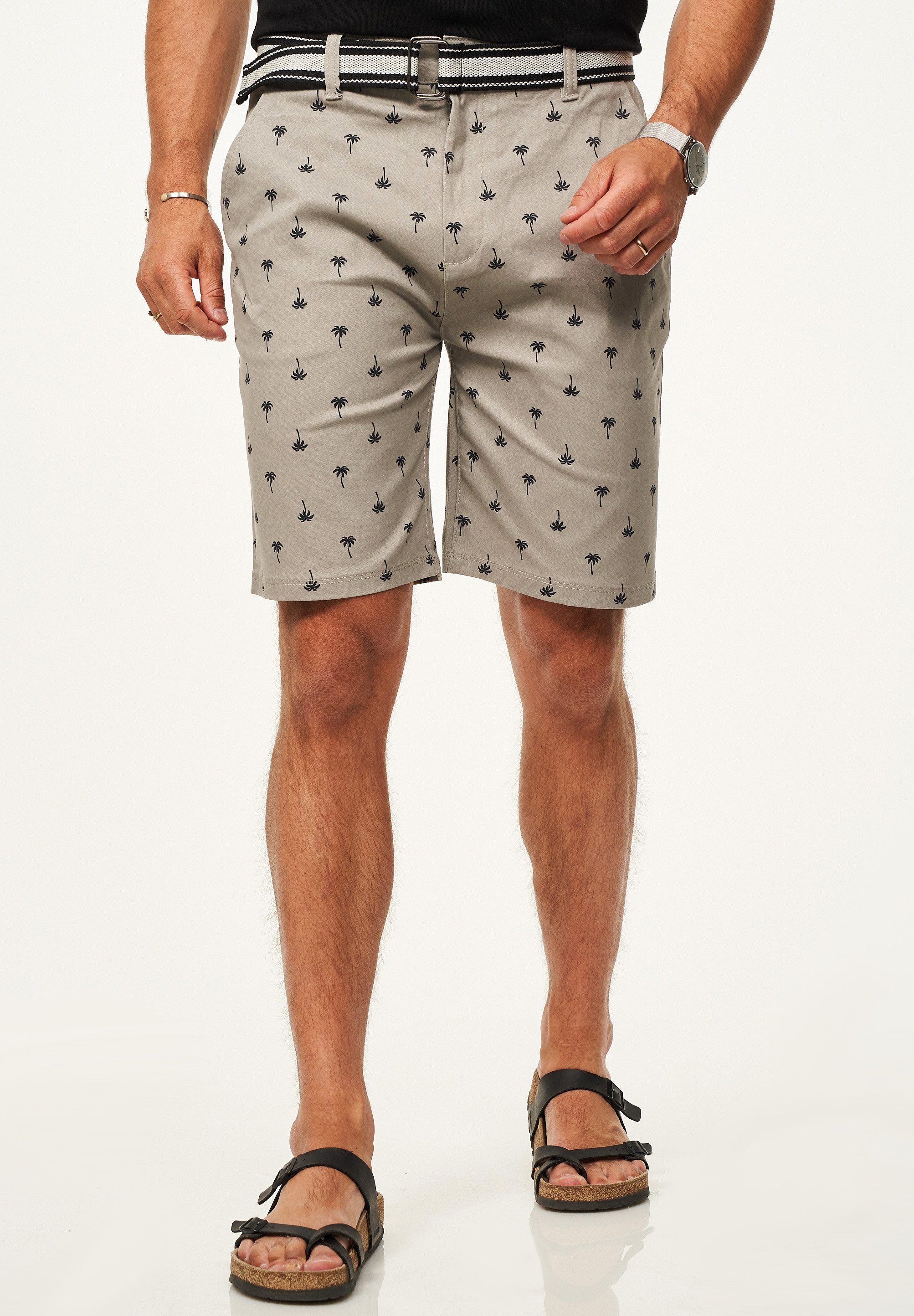 SOULSTAR Chinoshorts für Herren mit Palmenmuster günstig online kaufen