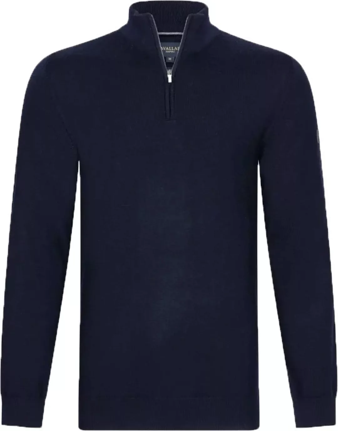 Cavallaro Merino Half-Zip Navy - Größe M günstig online kaufen