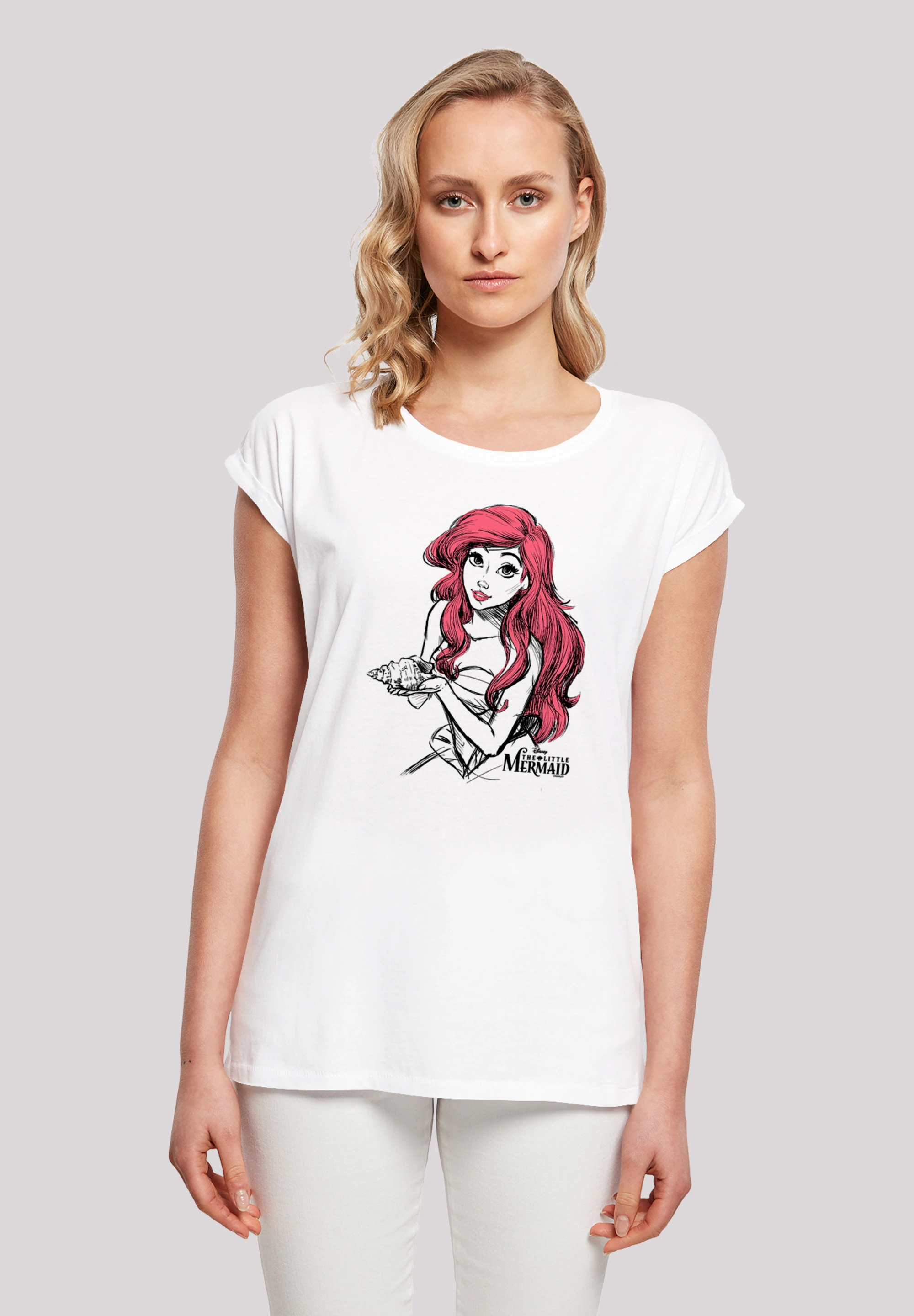 F4NT4STIC T-Shirt "Ariel Shell Sketch", Damen,Premium Merch,Regular-Fit,Kur günstig online kaufen