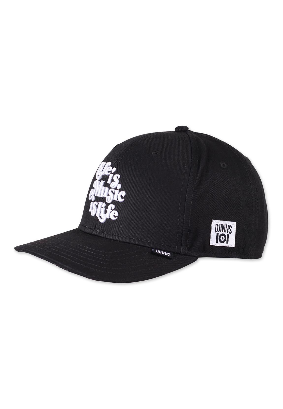 Djinns Strapback Cap 6P TRUEFIT IOI MUSIC IS LIFE Black Schwarz günstig online kaufen