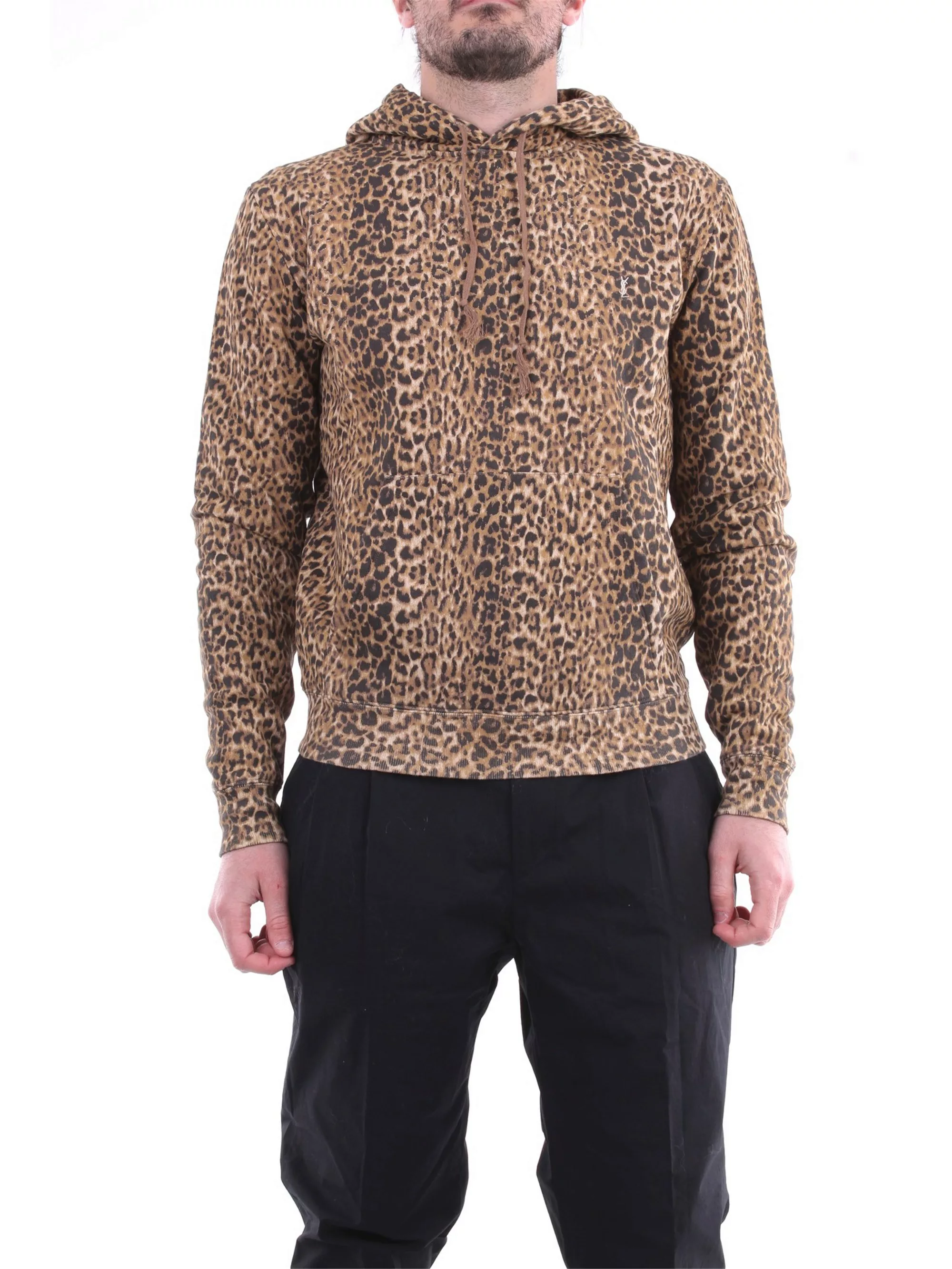 SAINT LAURENT Hoodies Herren Leopard günstig online kaufen