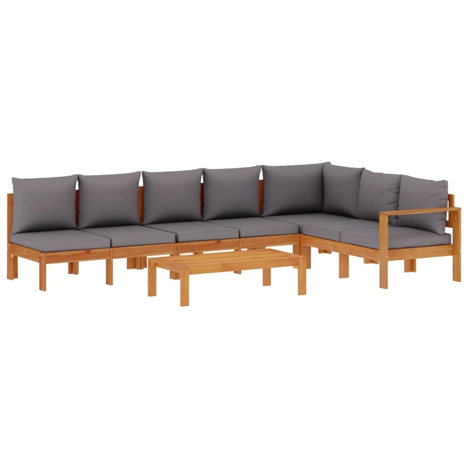 vidaXL 5-Tlg Garten-Sofagarnitur mit Kissen Massivholz Akazie 3214872 günstig online kaufen