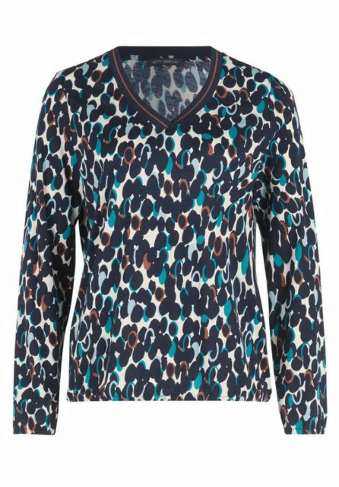 Betty Barclay Kurzarmshirt Betty Barclay Blusenshirt mit Print (1-tlg) Ripp günstig online kaufen