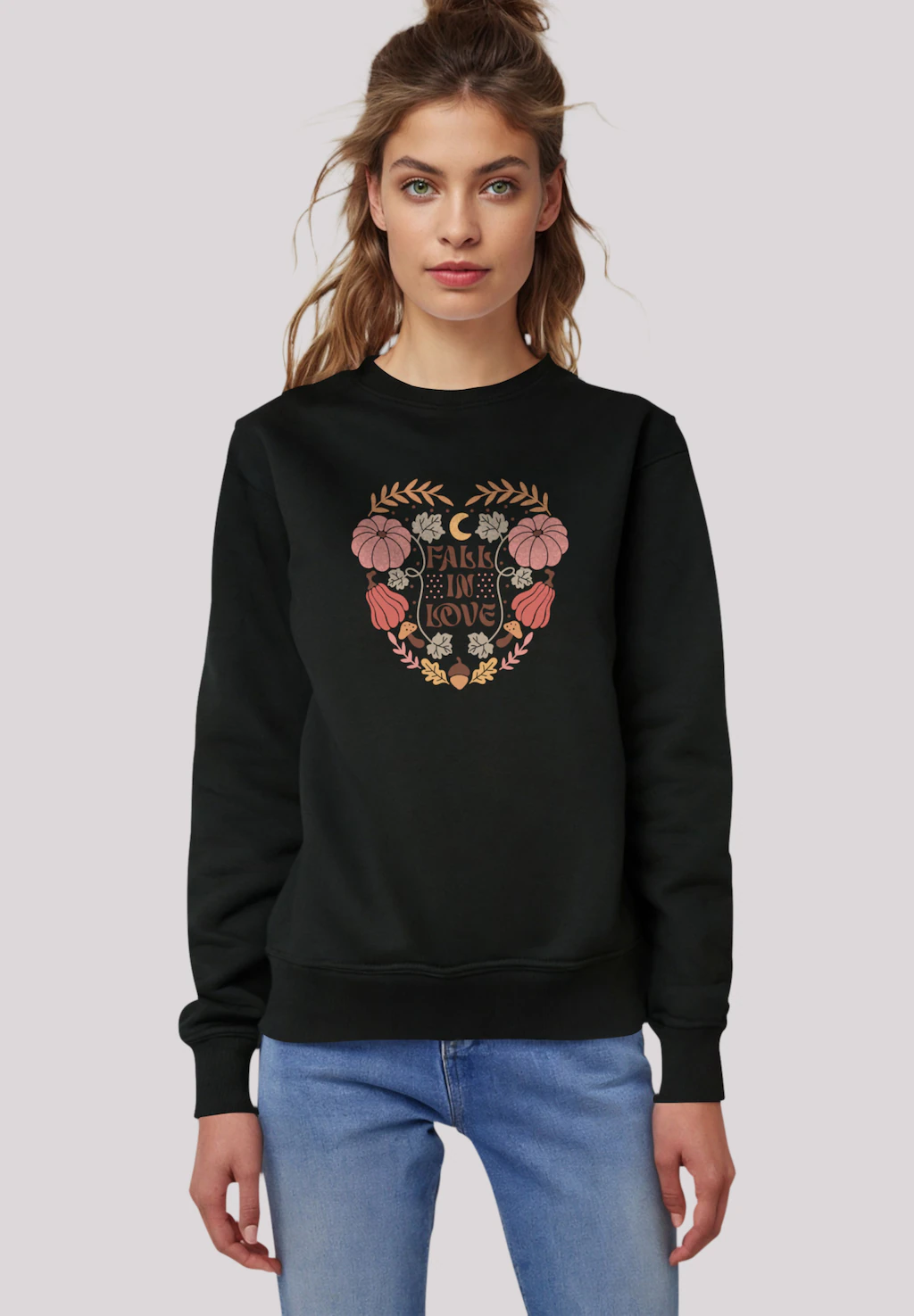 F4NT4STIC Sweatshirt "Fall in love heart", Premium Qualität günstig online kaufen