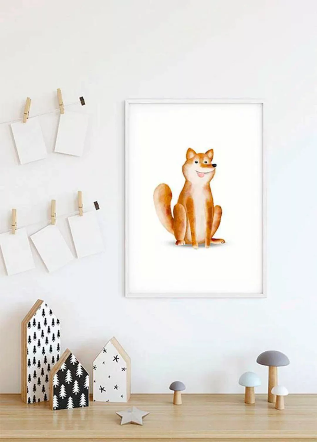 Komar Bild "Cute Animal Dog", Tiere, (1 St.), Wandbild zur Dekoration - ohn günstig online kaufen