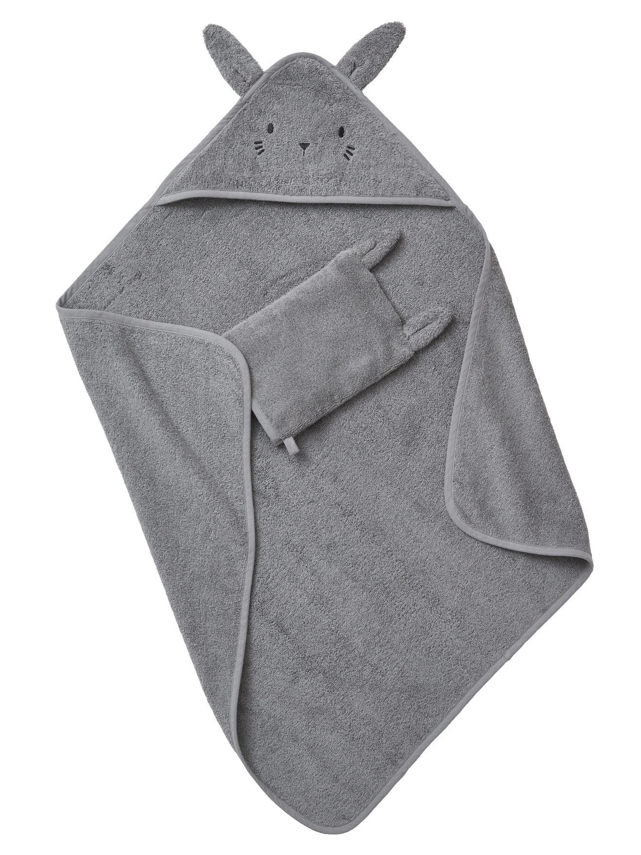 vertbaudet Kapuzenhandtuch Baby-Set aus Badetuch und günstig online kaufen